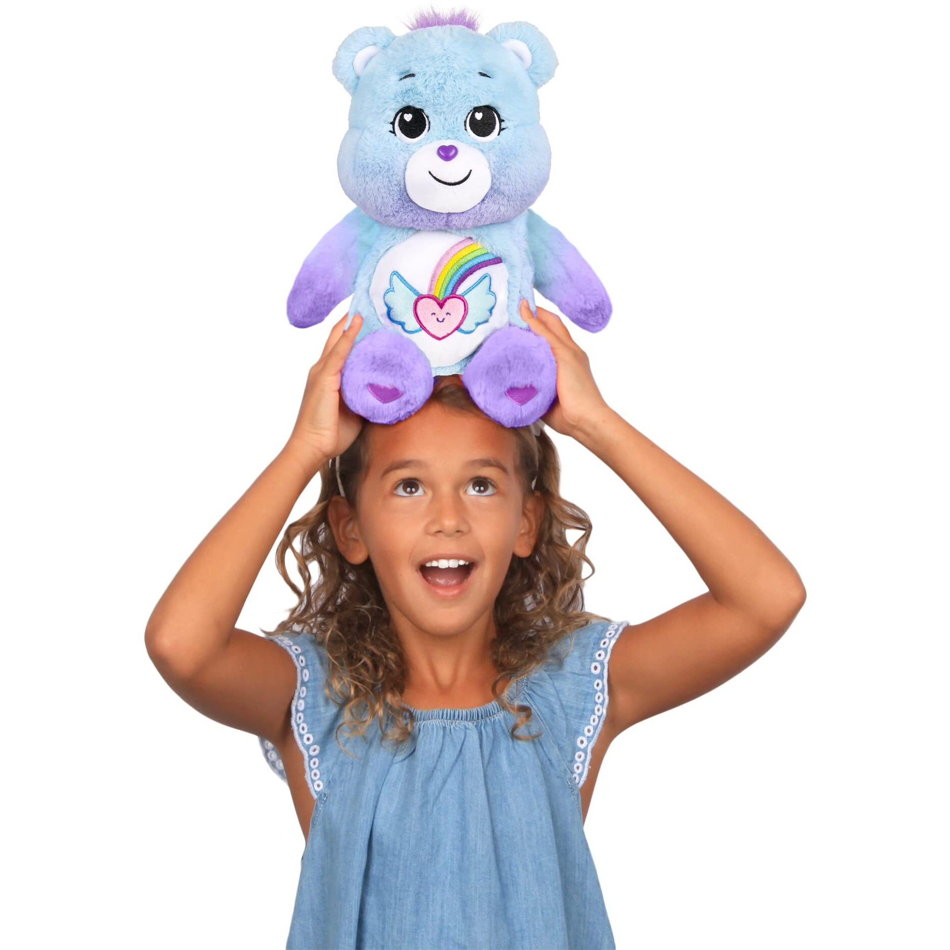 Care Bears 14" Medium Plush - Dream Bright Bear - Light Blue Plushie For Ages 4+ - Stuffed Animal, Soft And Cuddly - Good For Girls And Boys, Employees, Collectors, Great Valentines Day Gift For Kids