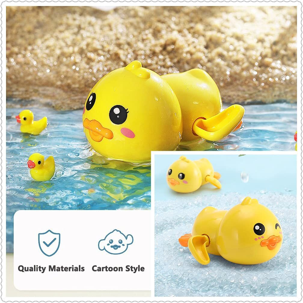 Bath Toy,Cute Animal Clockwork Bathtub Swimming Pool Toy,Baby Bath Toys For Toddlers 1-3, Boys & Girls Water Bath Toy Set,5 Pack