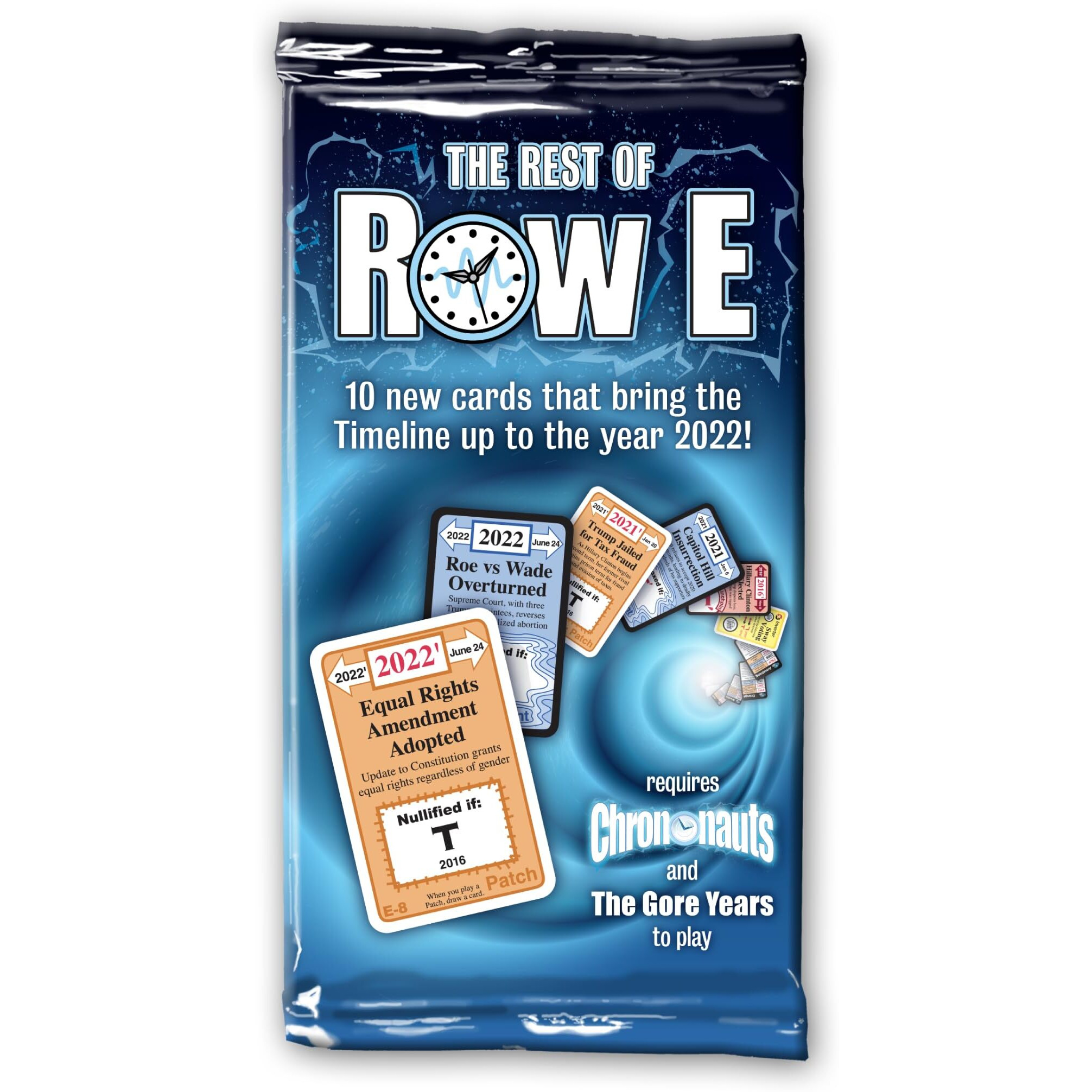 Looney Labs Chrononauts The Rest Of Row E Expansion - Brings The Timeline Up To 2022