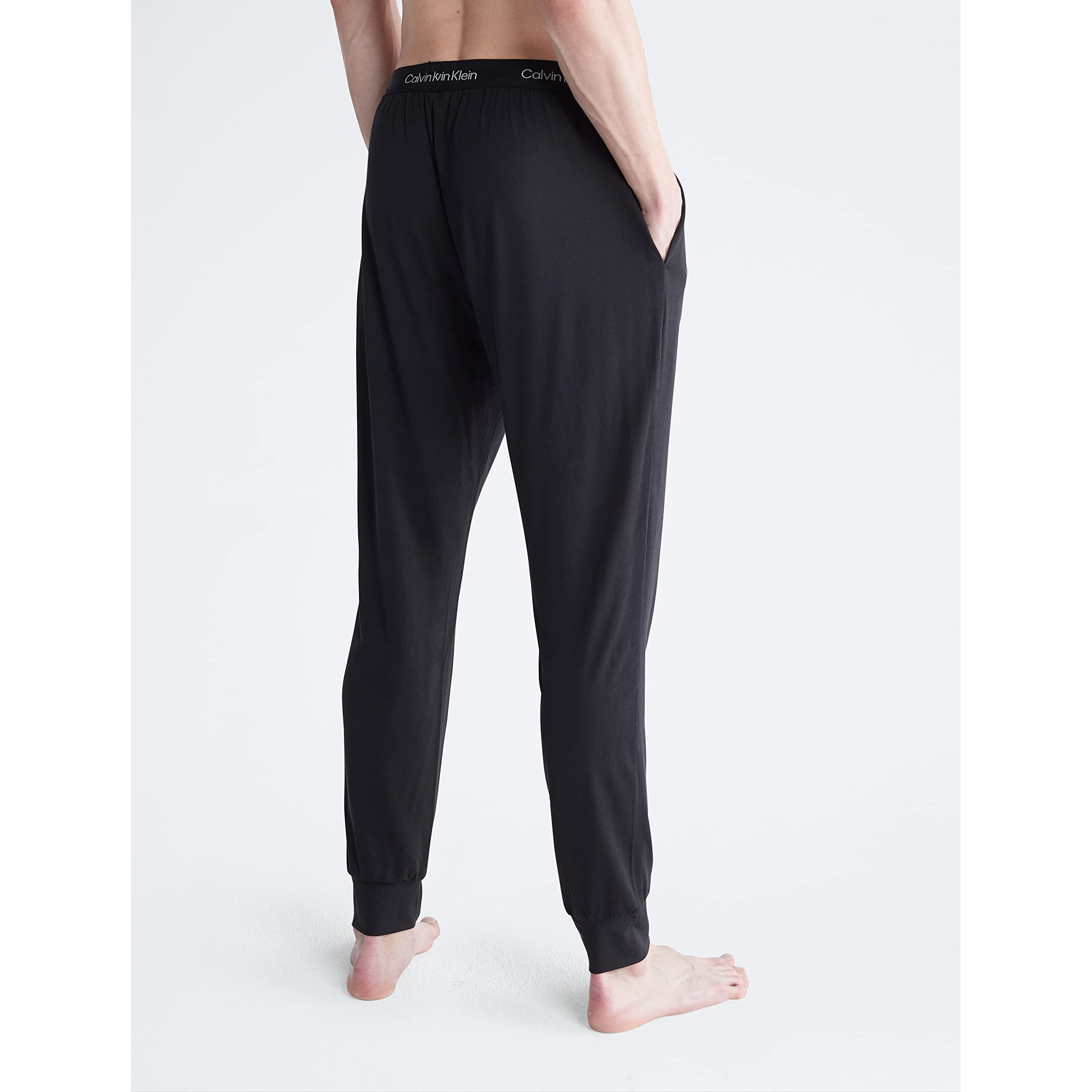 Calvin Klein Men's Ultra Soft Modern Modal Lounge Jogger, Black, M