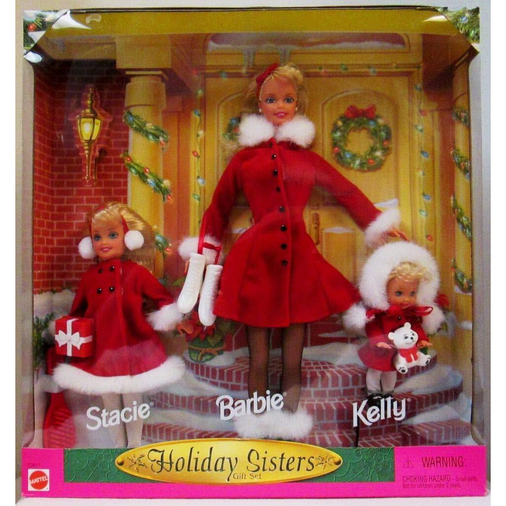 Holiday Sisters 1999 Barbie, Kelly & Stacie Gift Set