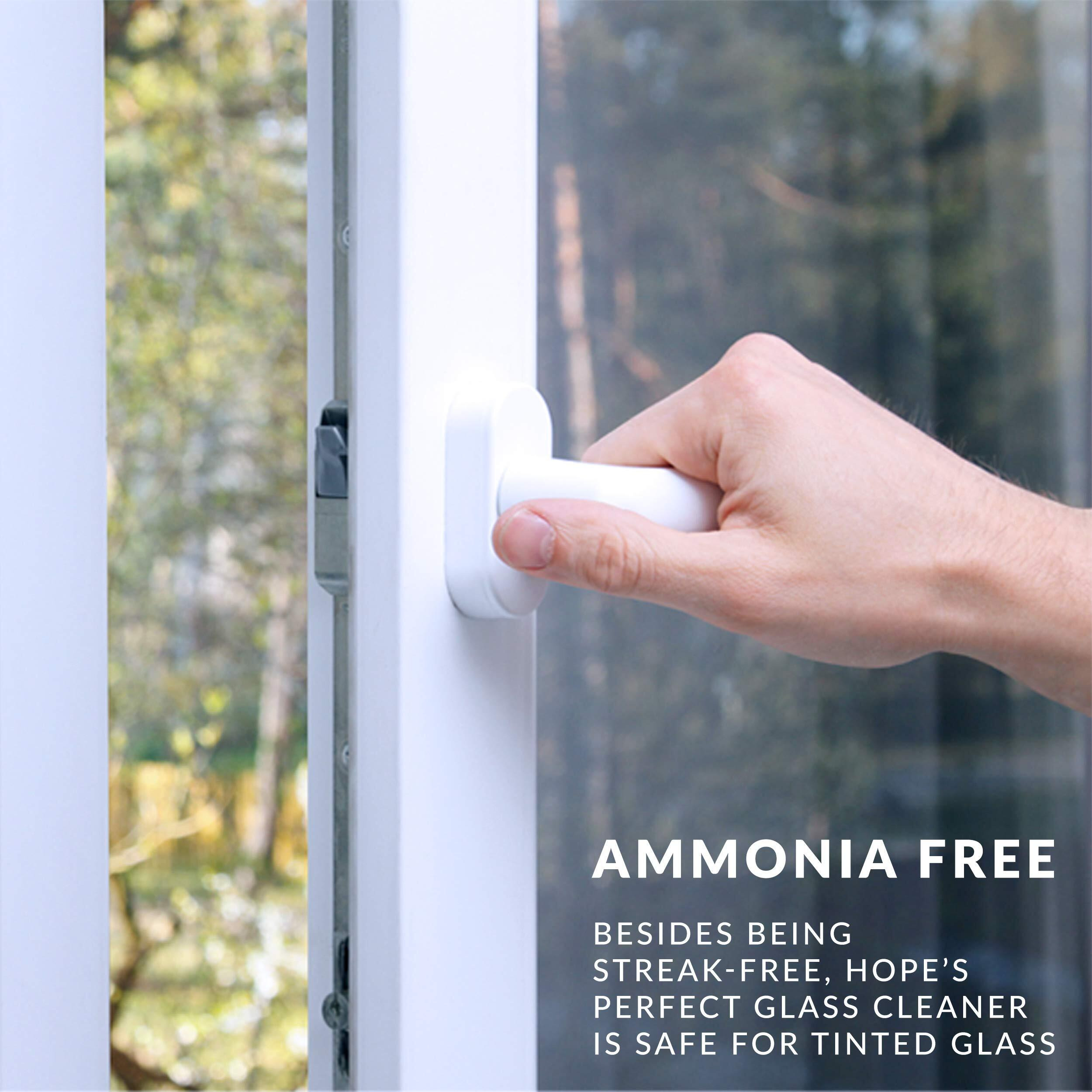 Hope's Perfect Glass Cleaner Spray Refill, Streak-Free, Ammonia-Free Window, Mirror, Screen, Tinted Glass, And Shower Door Cleaner, Indoor And Outdoor Glass Surfaces, 67.6 Ounce, Pack Of 1