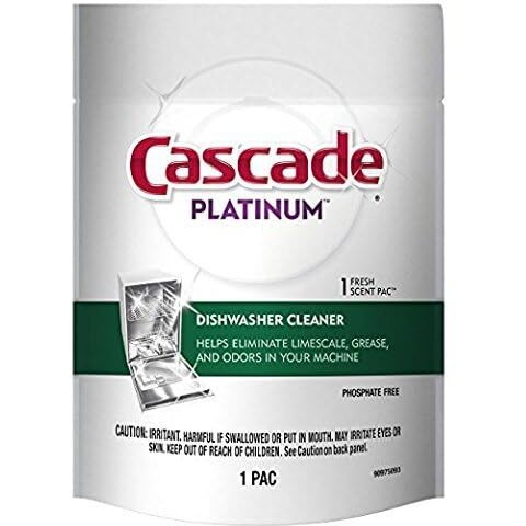 Cascade Platinum Dishwasher Cleaner 1-Fresh Scent Pac