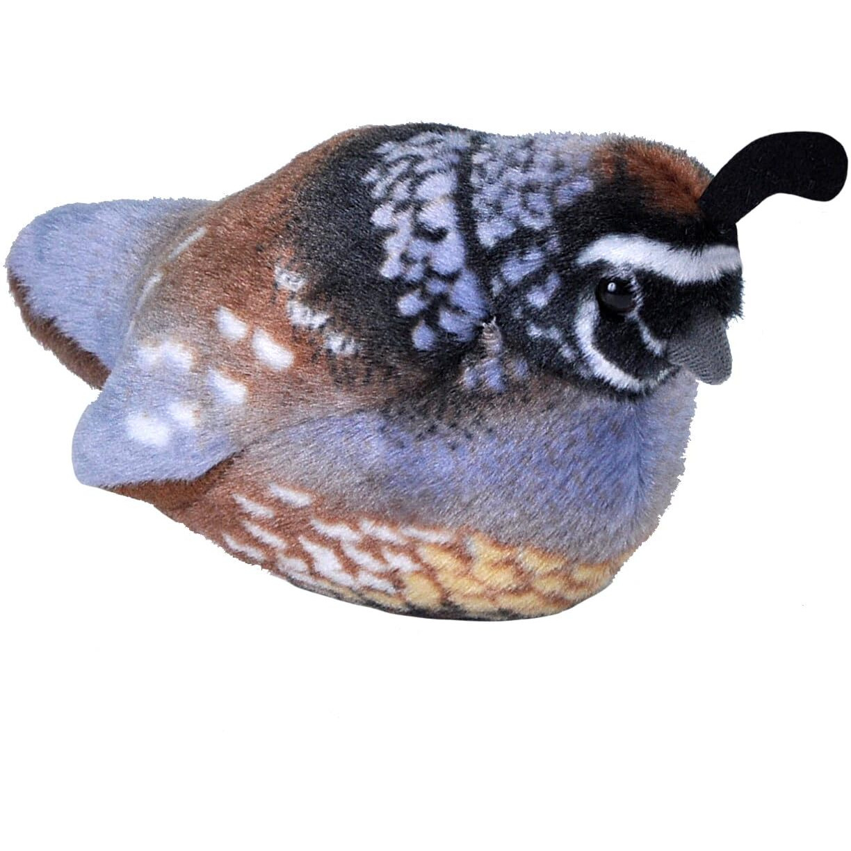 Wild Republic Audubon Birds California Quail Plush With Authentic Bird Sound, Stuffed Animal, Bird Toys For Kids And Birders