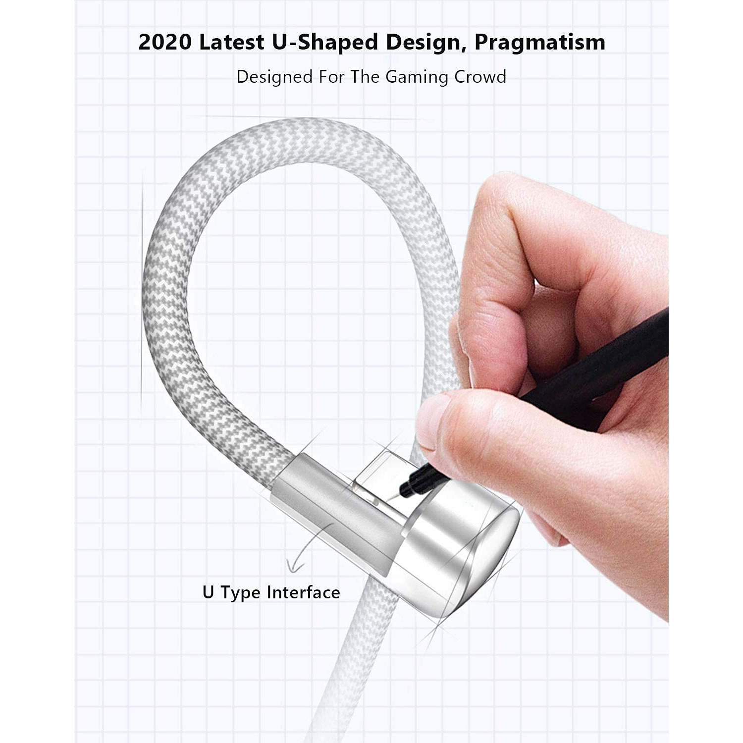 3Pack 90 Degree Iphone Charger 10Ft, Apple Mfi Certified 10 Feet Lightning Cord Long, Nylon Right Angle 10 Foot Apple Iphone Charging Cable For Apple Iphone 13/12/11/11Pro/11Max/Xs/Xr /8/7/6S/Se/6/5