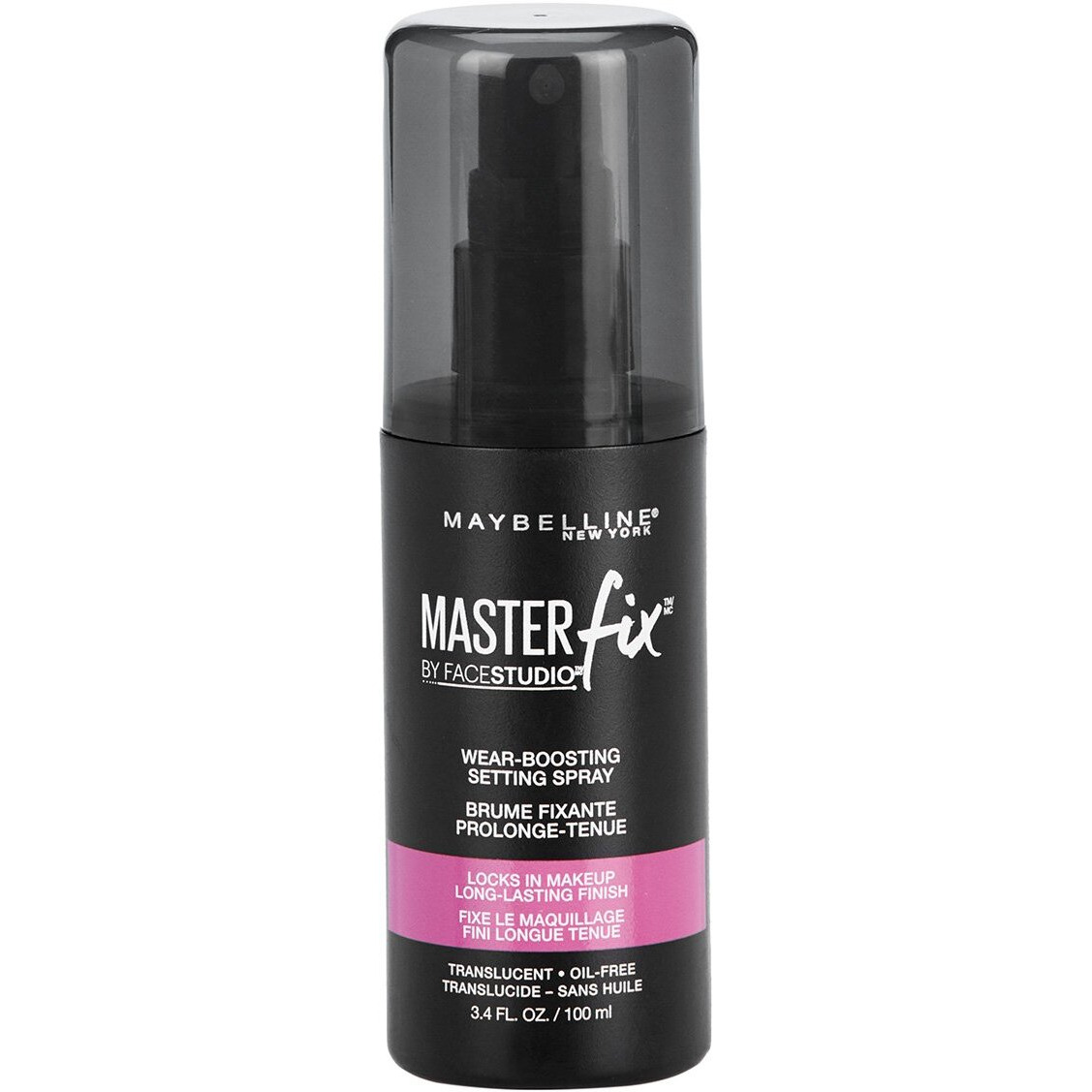 Maybelline New York Facestudio Master Fix Wear-Boosting Setting Spray, Translucent, 3.4 Fl. Oz.