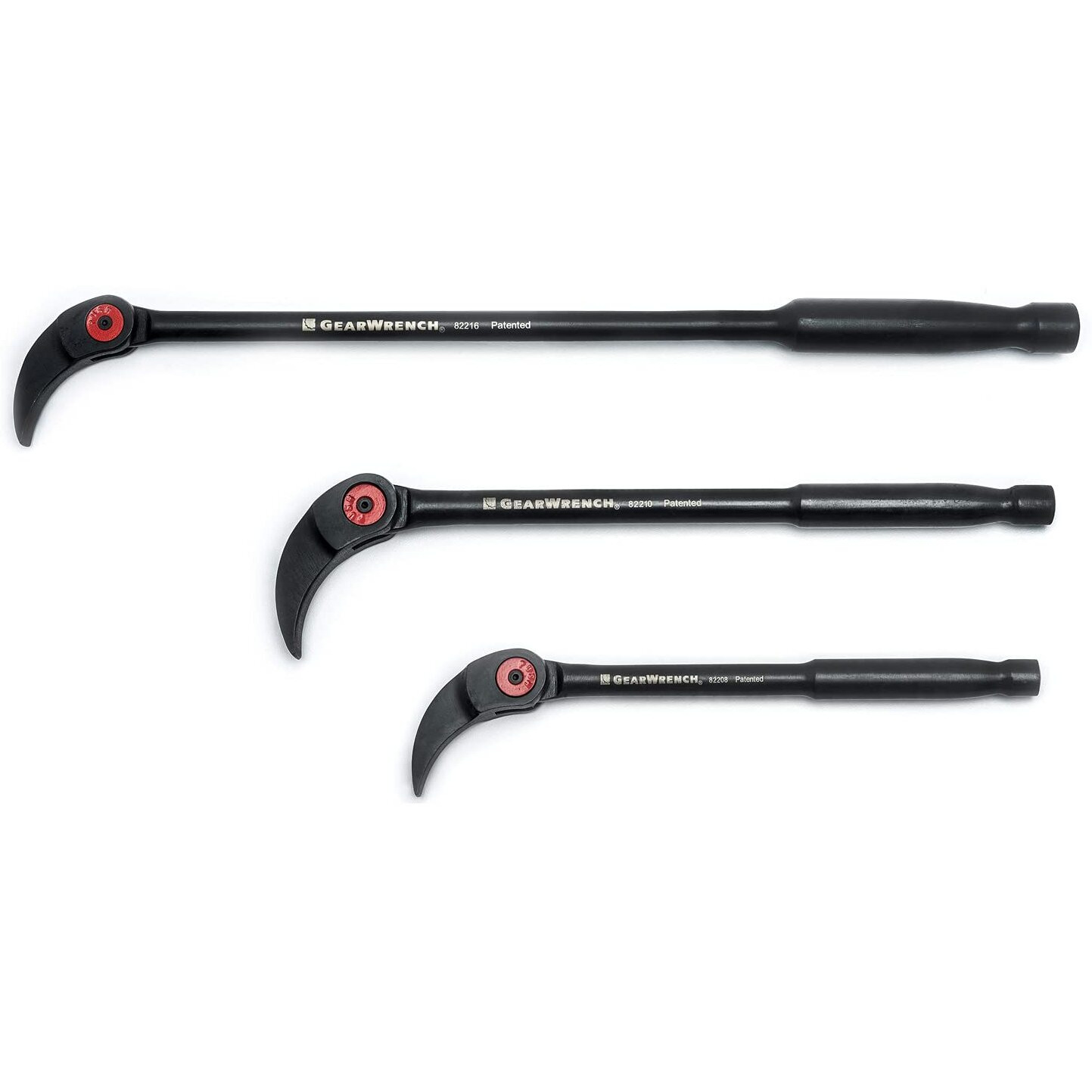 Gearwrench 3 Pc. Indexing Pry Bar Set 8", 10" & 16" - 82301D