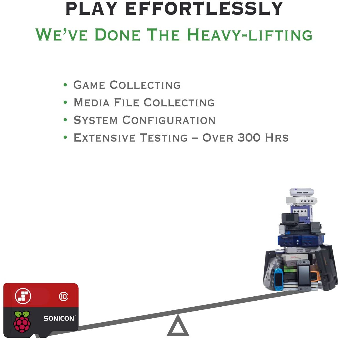 Sonicon Preloaded Retropie Emulator Microsd Card W/Dc/Ps1/Fc/Sfc/Sega/Gb/Atari/Arcade/N64 For Raspberry Pi3/3B+/4/4B+/400 (64Gb, For Raspberry Pi 4/4B+/400)