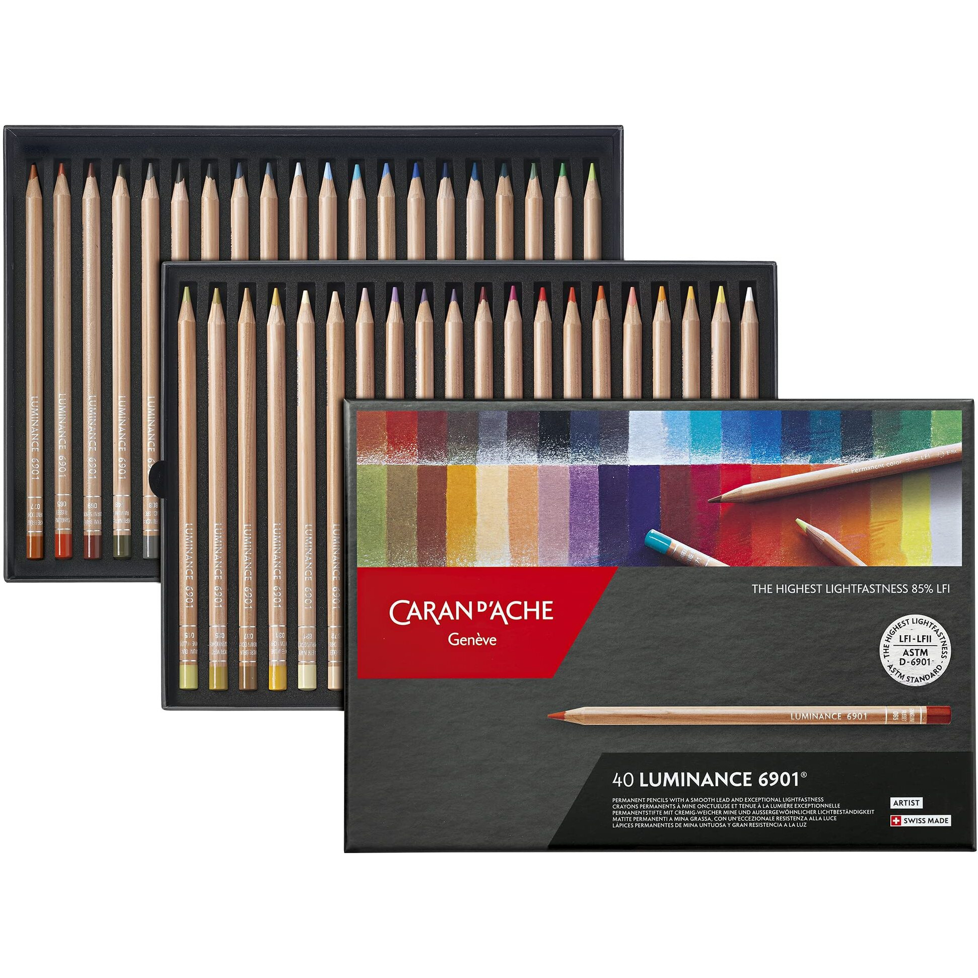 Caran D'Ache Luminance Colored Pencil Set Of 40 (6901.740)