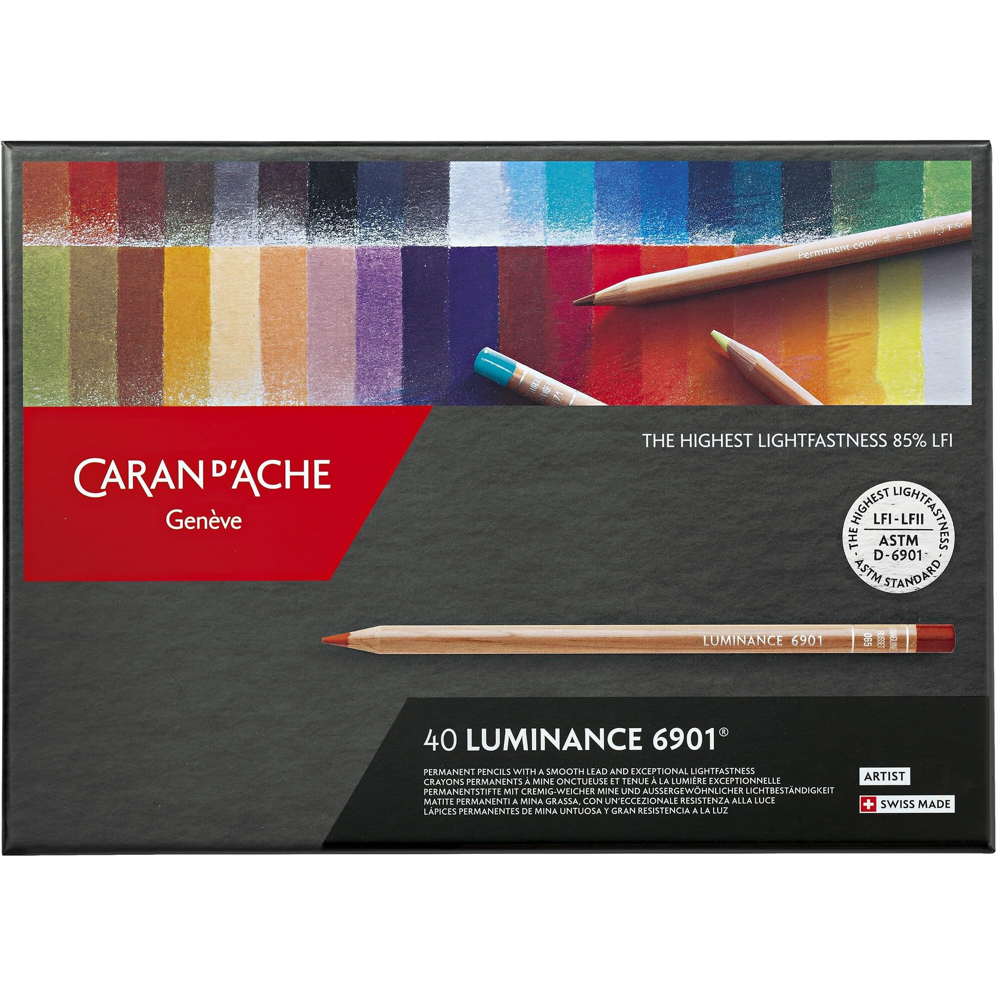 Caran D'Ache Luminance Colored Pencil Set Of 40 (6901.740)