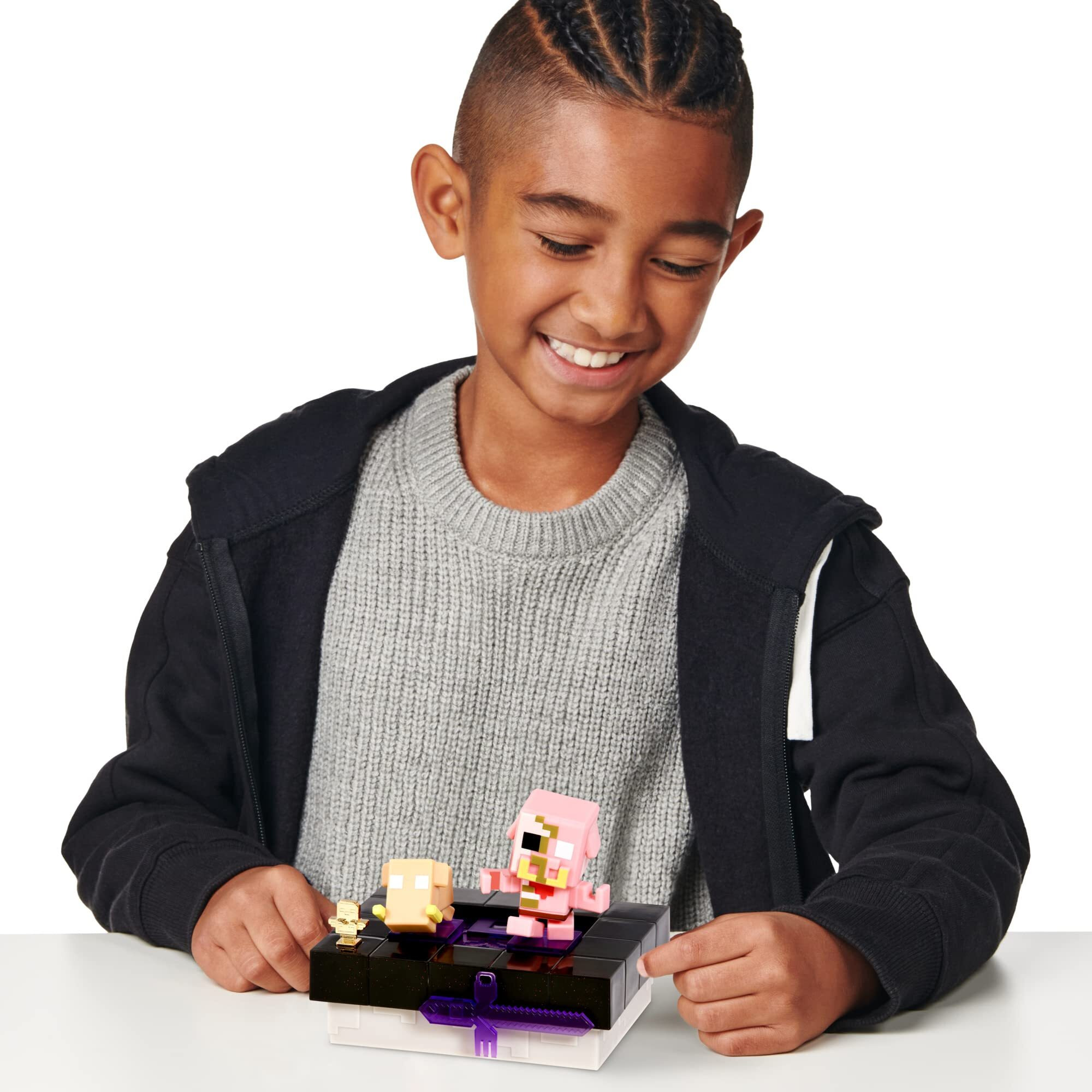 Treasure X Minecraft. Mine & Craft Character And Mini Mob. Mine, Discover & Craft With 15 Levels Of Adventure. Find One Of 3 Character Pairs. Will You Find The Real Gold Dipped Treasure