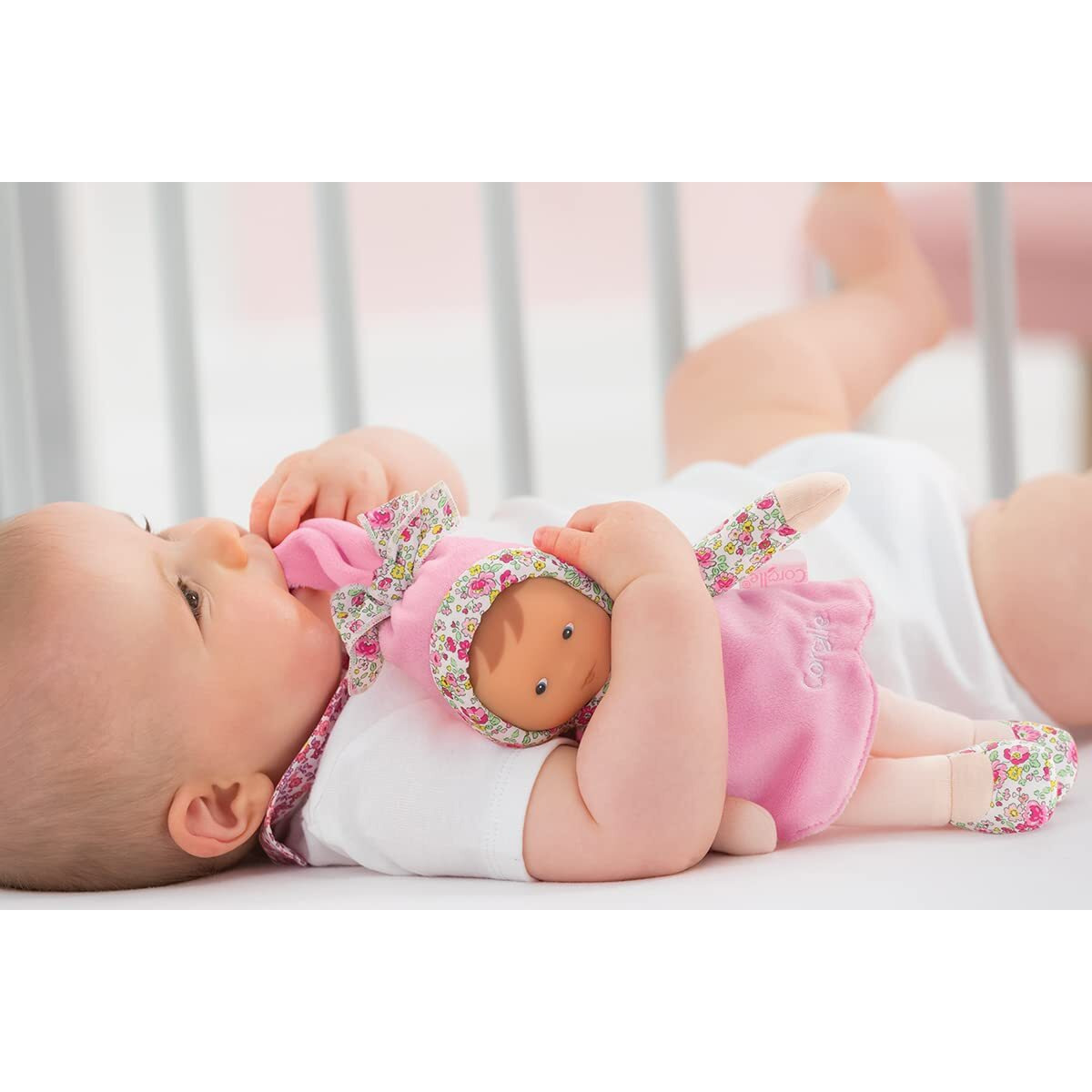 Corolle Miss Pink Blossom Garden Soft-Body Baby Doll,9.5"