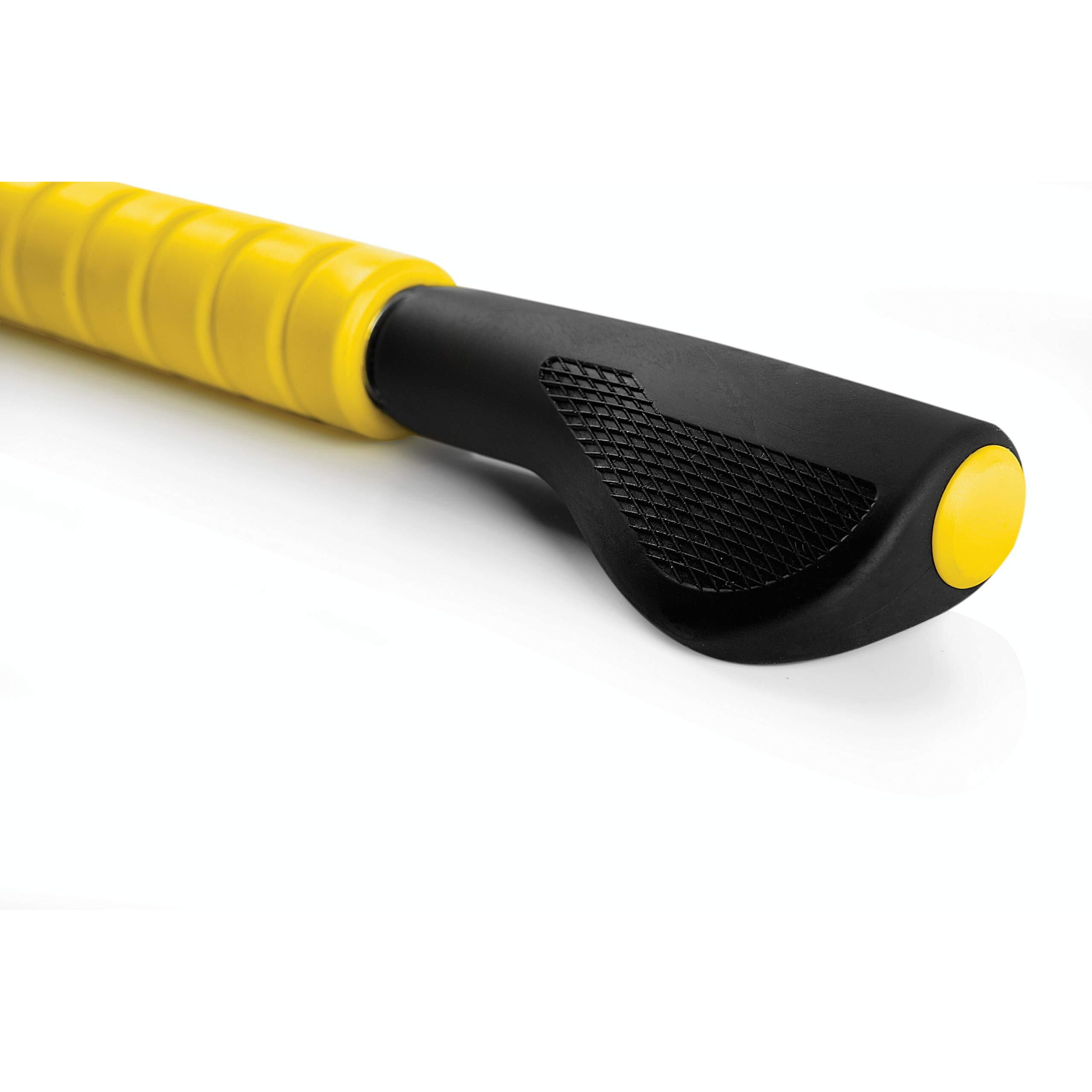 Sklz Massage Bar Handheld Muscle Roller Massage Stick For Physical Therapy, Original Size , Yellow/Black , 20"