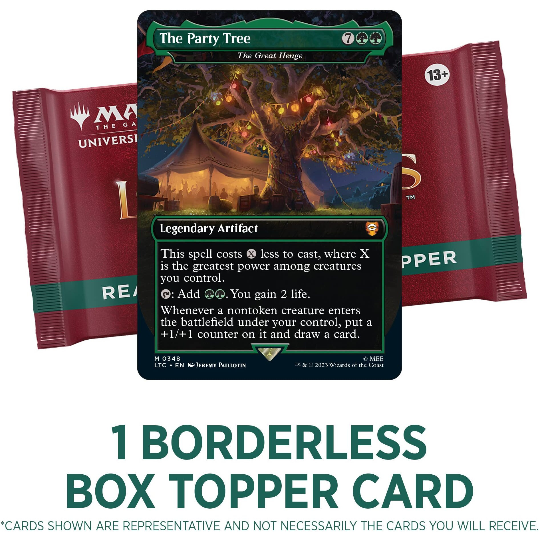 Magic The Gathering The Lord Of The Rings Tales Of Middle-Earth Draft Booster Box - 36 Packs + 1 Box Topper Card