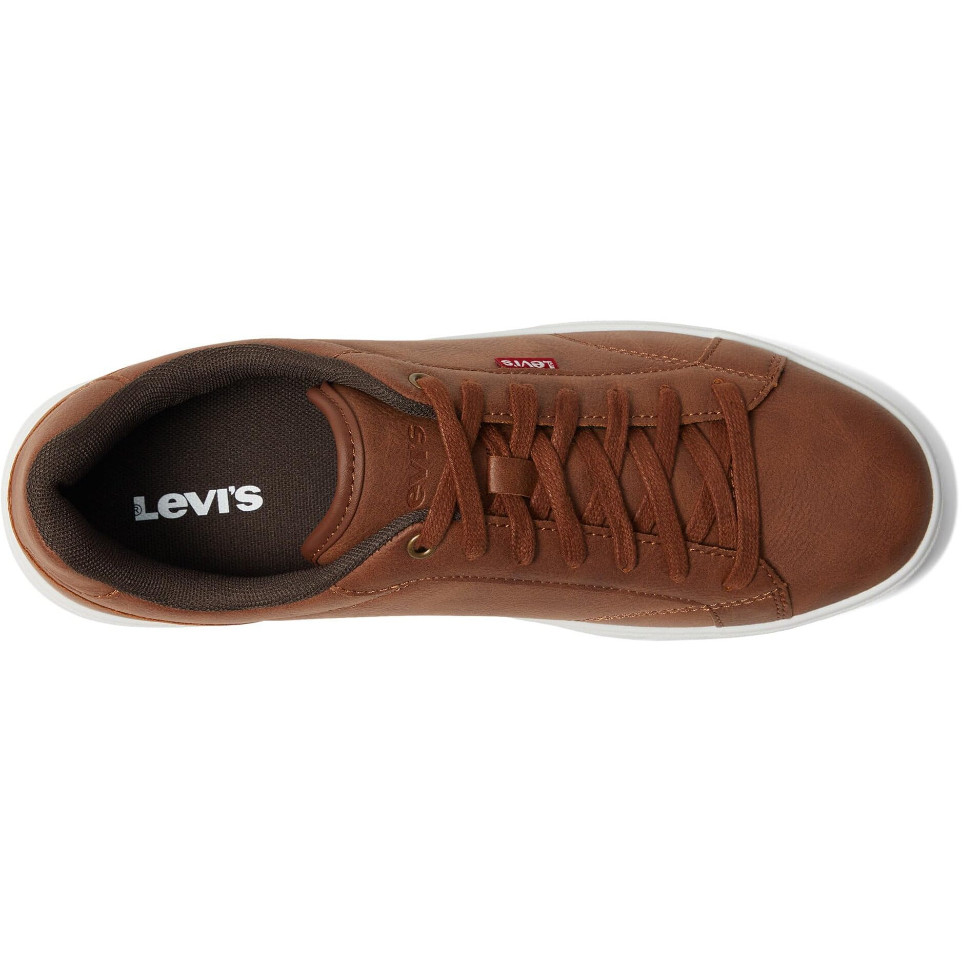 Levi's Men's Carter Nb Sneaker, Tan/Dark Brown, 12