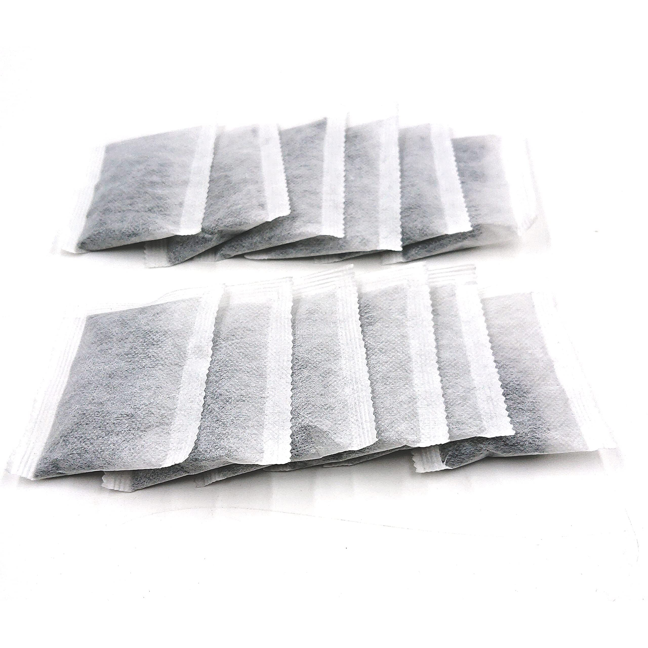 12 Pack Activated Charcoal Distiller Filters -Coconut Shell Activated Carbon Filter Sachets -Compatible With Megahome And Other Countertop Distillers