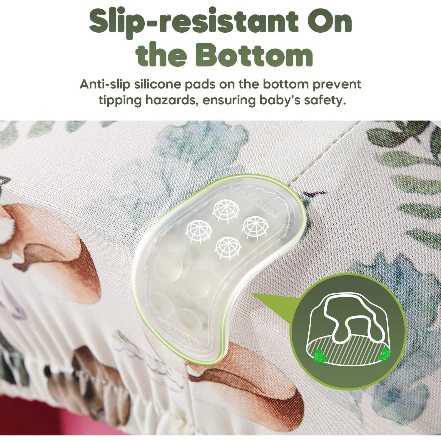 Mamatepe Seat Cover Compatible With Bumbo Seat,Breathable Baby Bumbo Seat Cover,Soft Bumbo Floor Seat Cover For Baby Girl Boy,Only Compatible With Bumbo Seat (Forest)