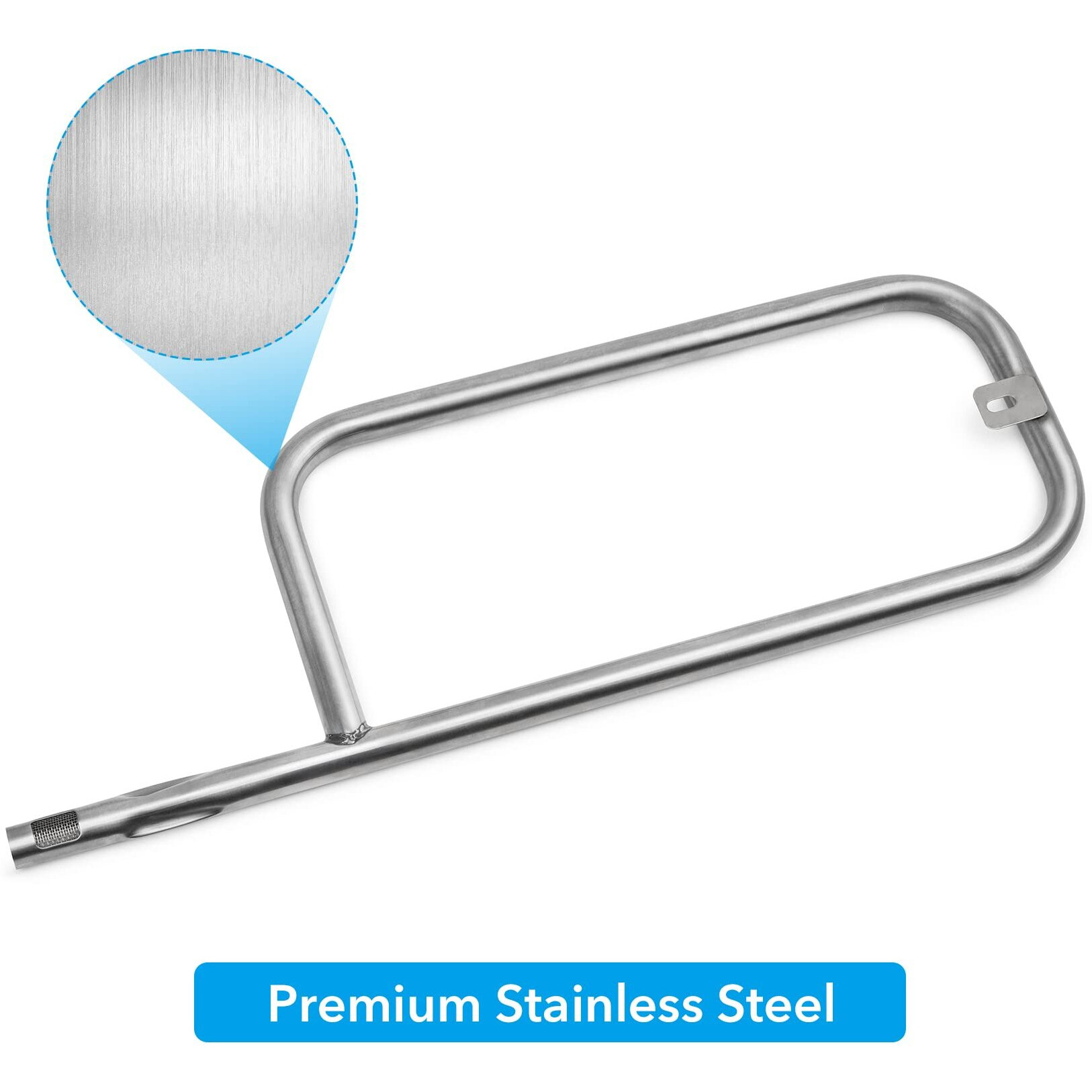 Stanbroil Stainless Steel Grill Burner Tube For Weber Q200 Q220 Q2000 Q2200 396000, 396001, 396002, 566002, 53060001, 54060001 - Grill Burner Tube Pipe Part For Weber 69956/60041/41862