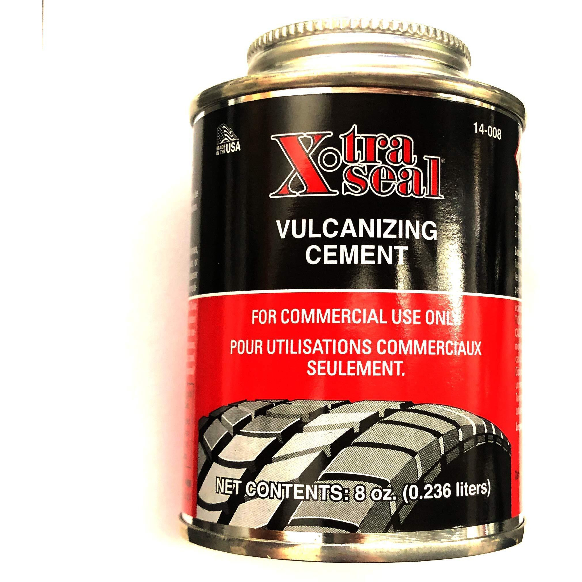 Chemical Vulcanizing Cement X-Tra Seal Tire Tube Patch 8 Oz (0.2366 Liters)