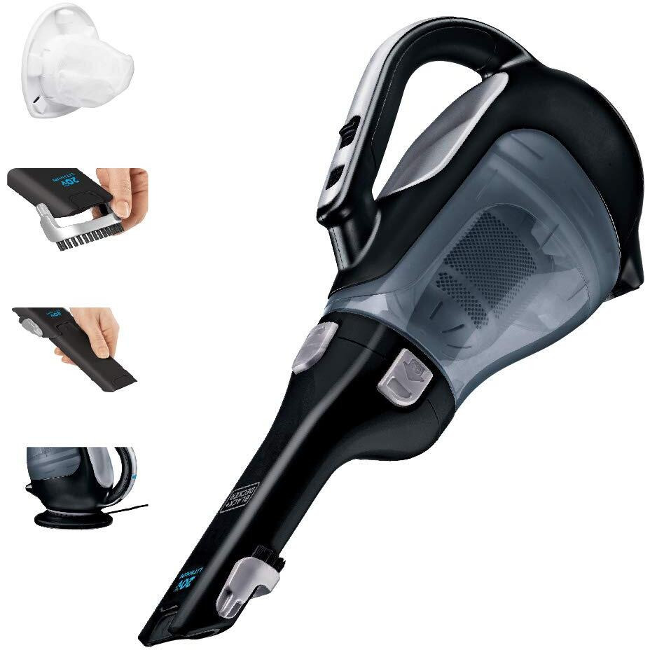 Black+Decker Dustbuster Advancedclean Cordless Handheld Vacuum, Home And Car Vacuum (Bdh2000L)