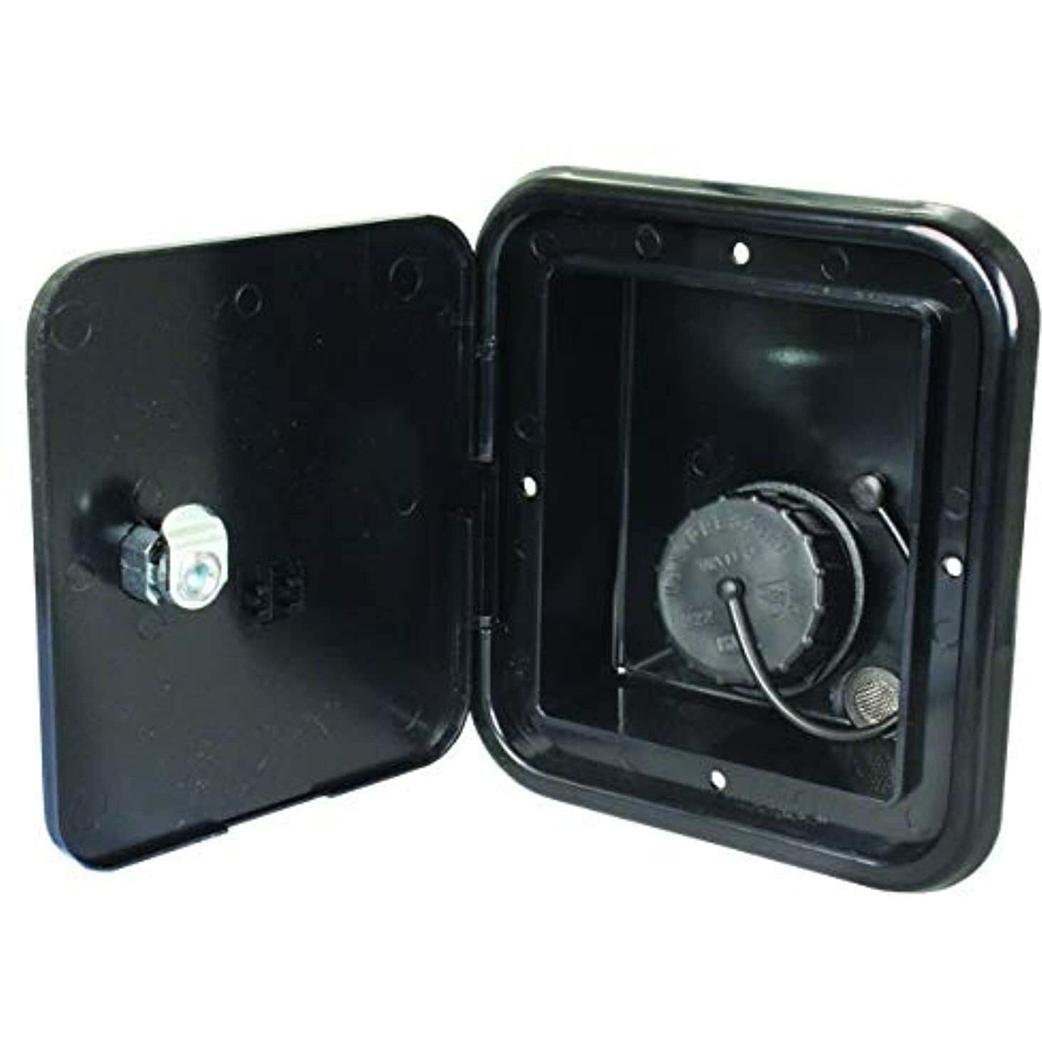 Thetford|B&B Molders Rv Replacement Parts And Accessories Camper Gravity Water Inlet Fill For 1 1/4 Inch Or 1 3/8 Inch Connections Hatch Black Pn 94252