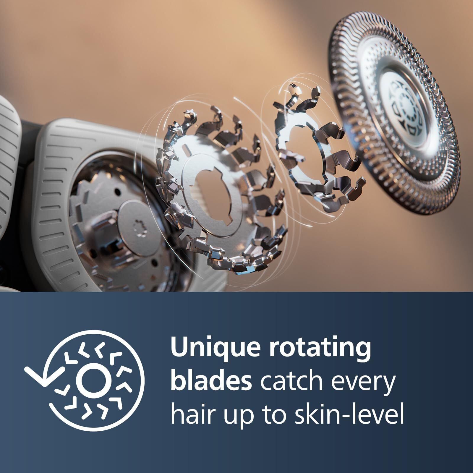 Philips Norelco Electric Shaver 9800, Rotary Shaver With Pressure Sensor, Travel Case, Quick Clean Pod, Pop-Up Trimmer And Charging Stand. Rechargeable Wet & Dry Electric Razor For Men, S9987/85