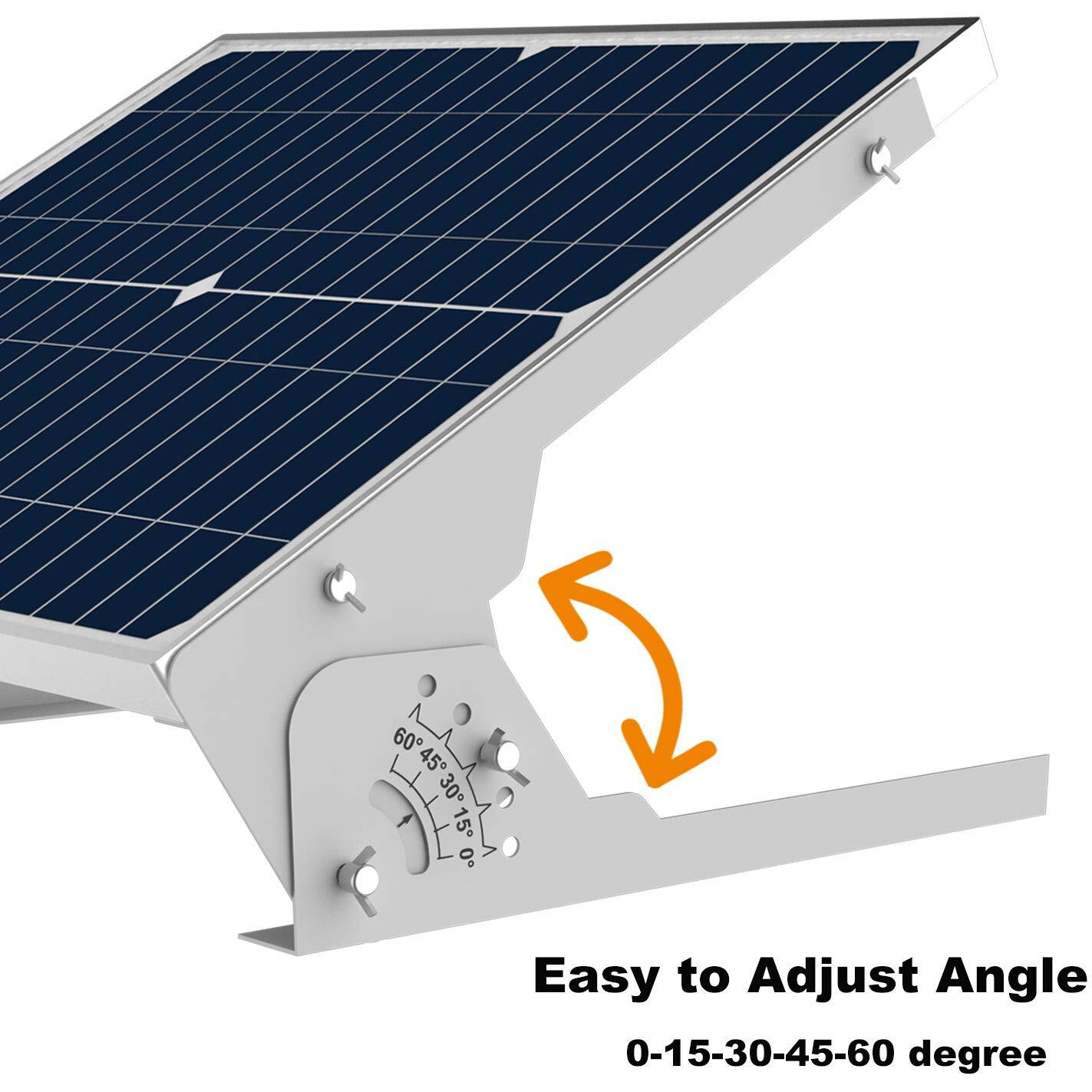 Suner Powe Adjustable Solar Panel Mount Racks - Folding Mounting Tilt Brackets For Wall, Roof, Rv And Off Grid Solar System