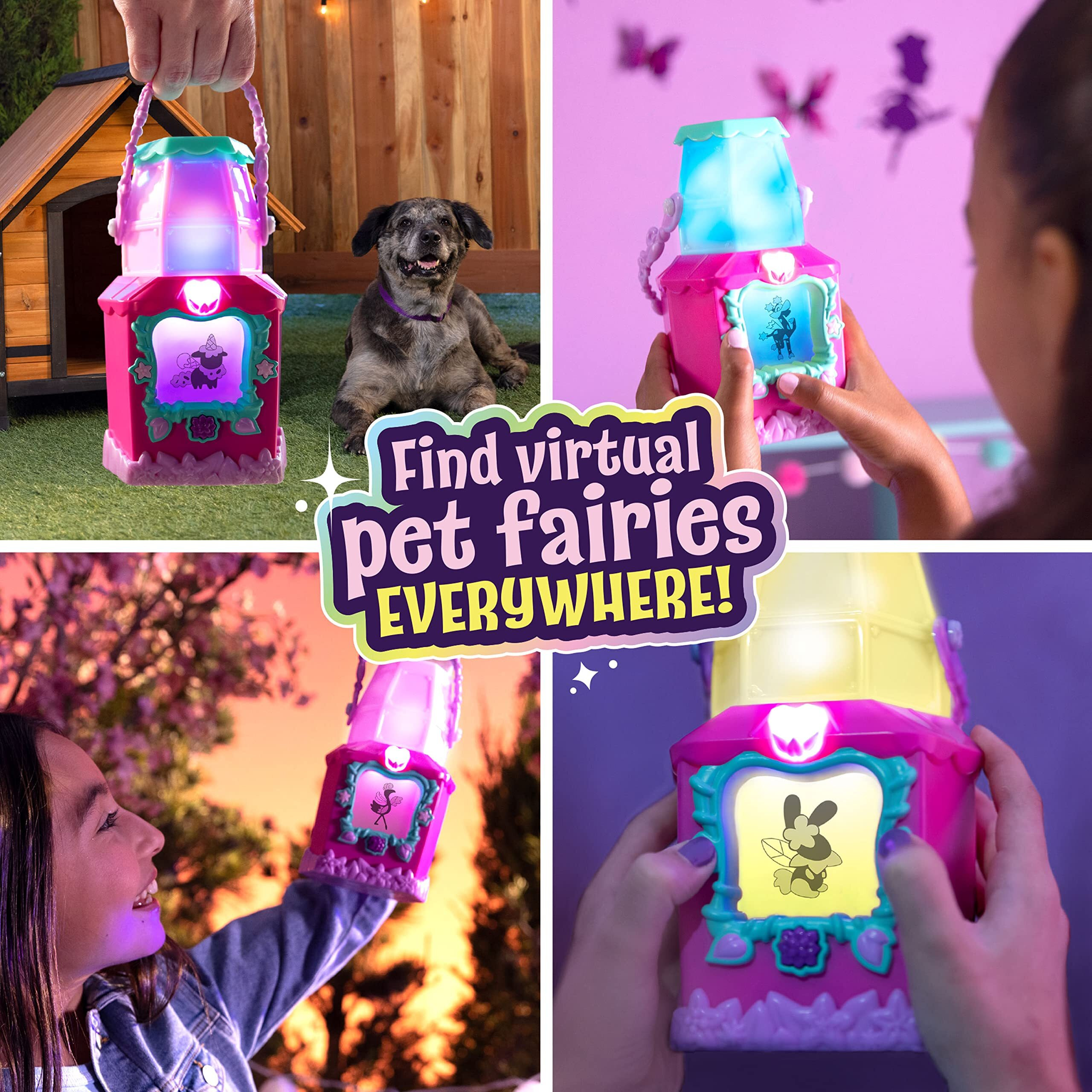 Got2Glow Fairy Pet Finder - Magic Fairy Jar Toy Includes 40+ Virtual Pets (Pink)
