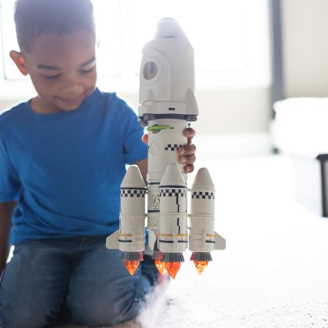 Fat Brain Toys Blast Off Multistage Rocket - Space Toy And Projector, Ages 4+