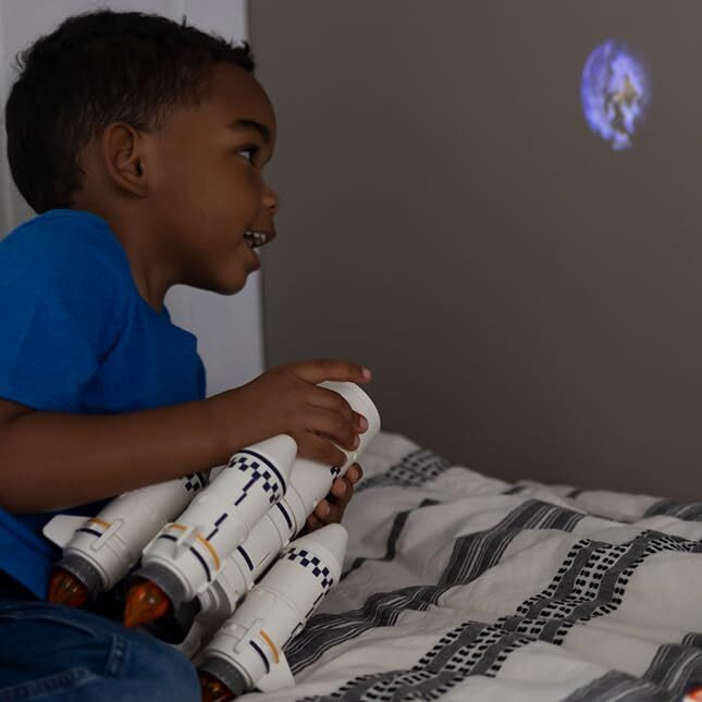 Fat Brain Toys Blast Off Multistage Rocket - Space Toy And Projector, Ages 4+