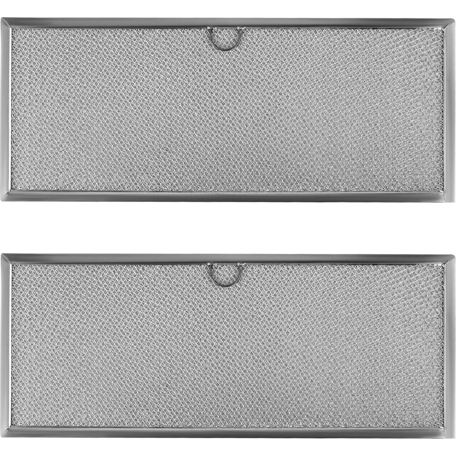 Downdraft Range Hood Grease Filter 71002111 Fit For Jenn-Air Downdraft Range 15-5/8 X 6-3/8 Aluminum Mesh Grease Filter Replace Wp71002111 580029 715290 Y715290 Range Stove Grease Filter 2-Pack