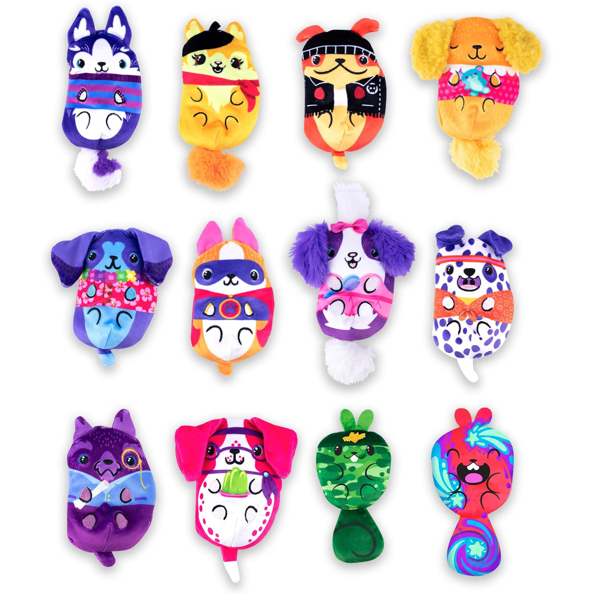 Dogs Vs Squirls - Mystery Bag - 1Pk - 4'' Super-Soft & Bean-Filled Plushies| Collect These As Desk Pets, Fidget Toys, Or Sensory Toys - Great For Kids, Boys, & Girls, V2030