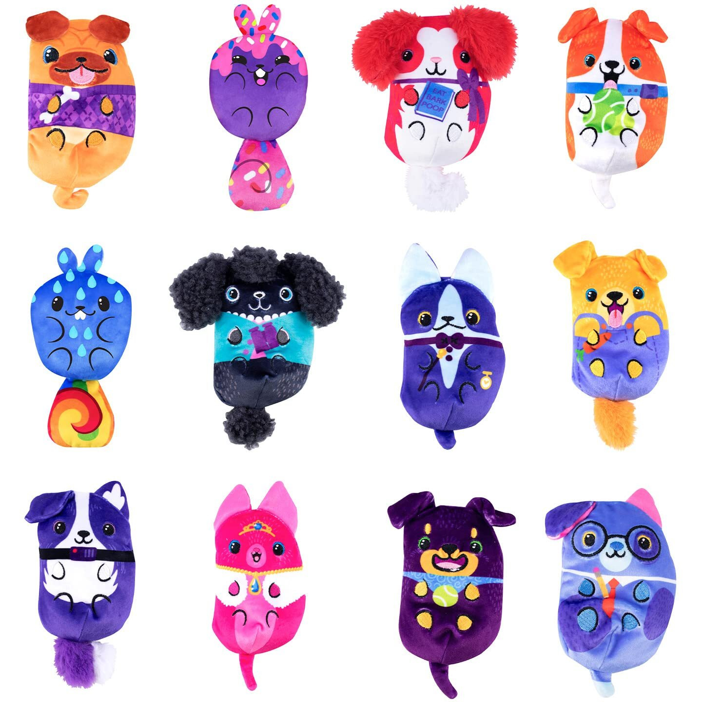 Dogs Vs Squirls - Mystery Bag - 1Pk - 4'' Super-Soft & Bean-Filled Plushies| Collect These As Desk Pets, Fidget Toys, Or Sensory Toys - Great For Kids, Boys, & Girls, V2030