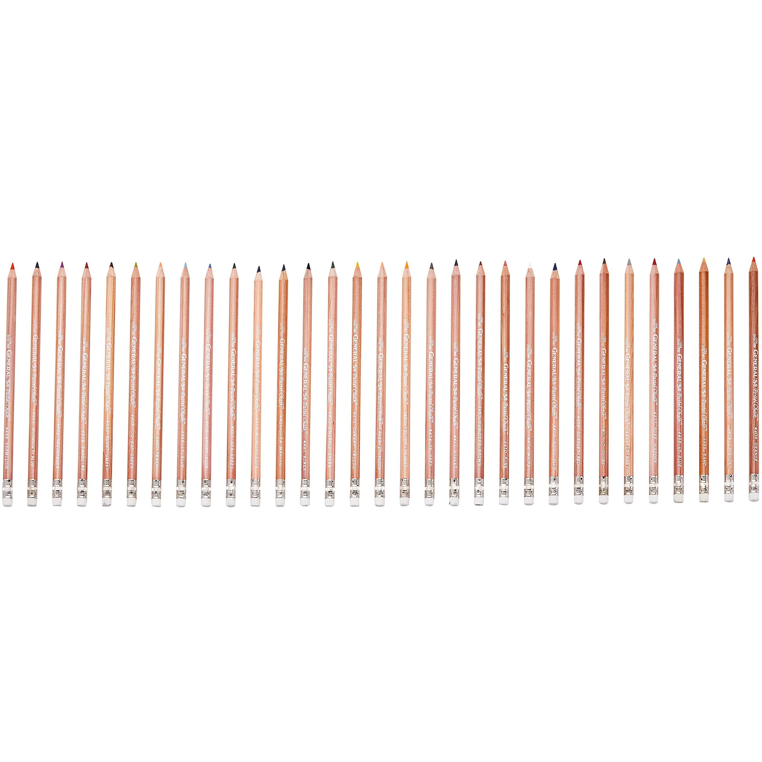 General Pencil Assorted Colors Multipastel (R) Chalk Pencils Pkg, 36 Count (Pack Of 1)