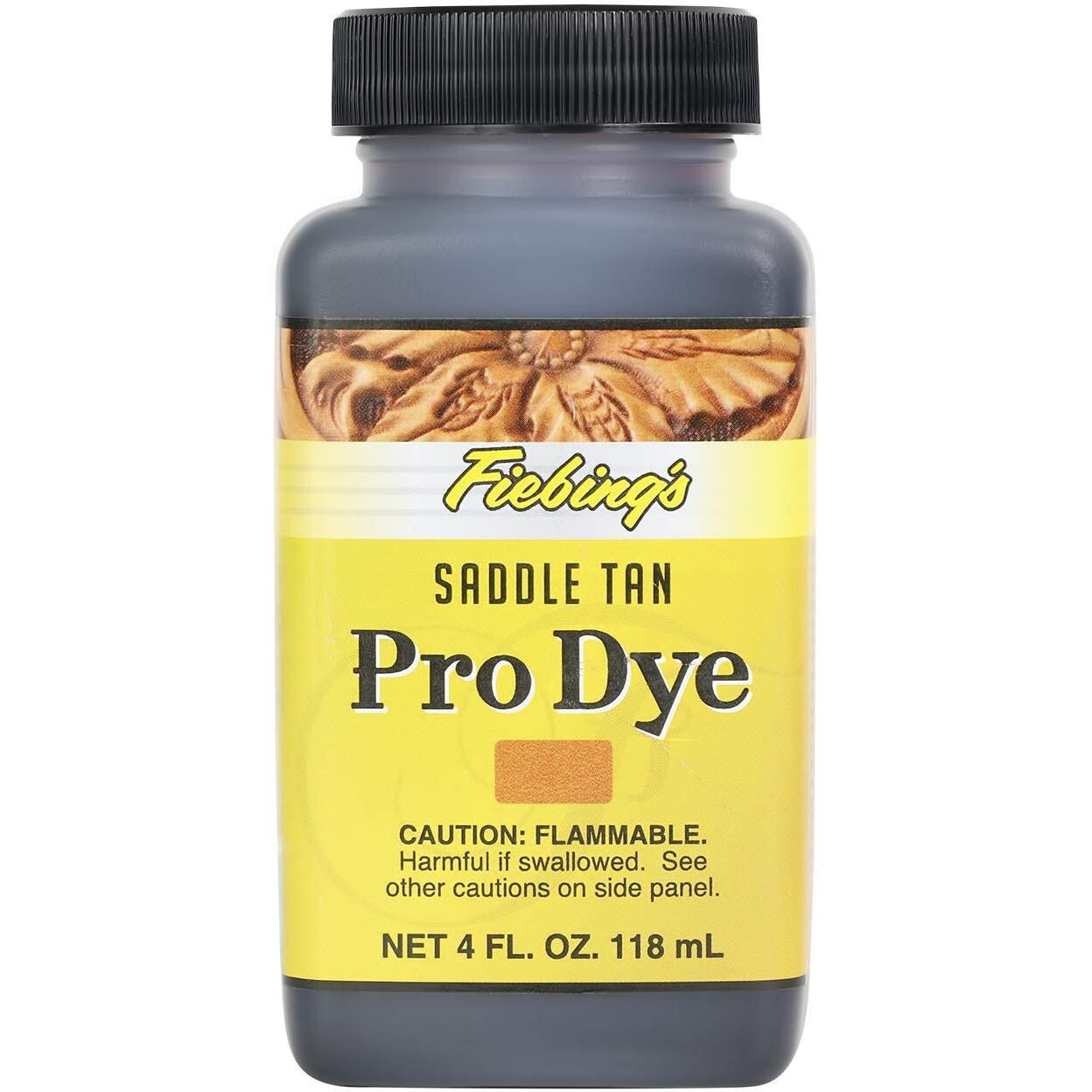 Fiebing's Pro Dye Saddle Tan, 4 Oz. - Professional Oil Dye For Leather