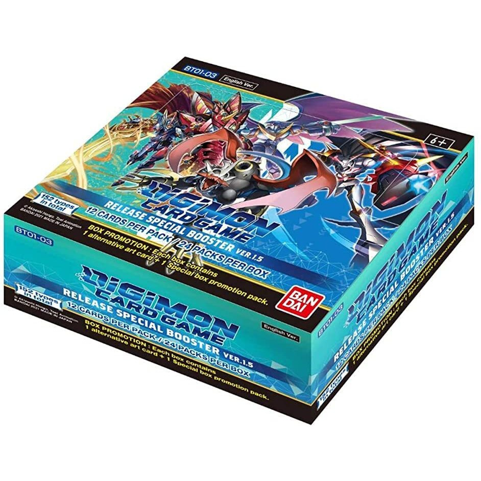 Bandai - Digimon English Tcg V1.5 Core Booster Box - 24 Packs - Trading Card Game