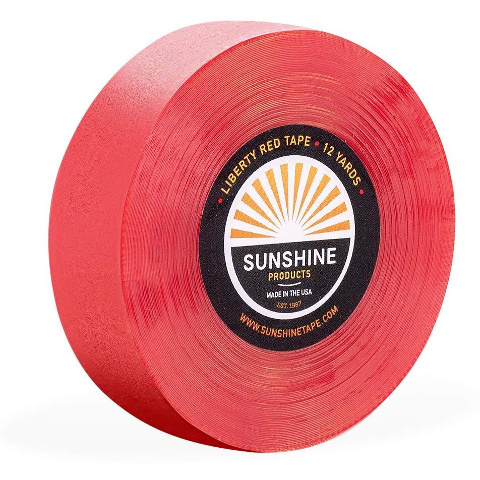Sunshine Tape | Liberty Red Liner Wig Adhesive Tape Roll | 3/4" X 12 Yds | Hair System Tape, Toupee