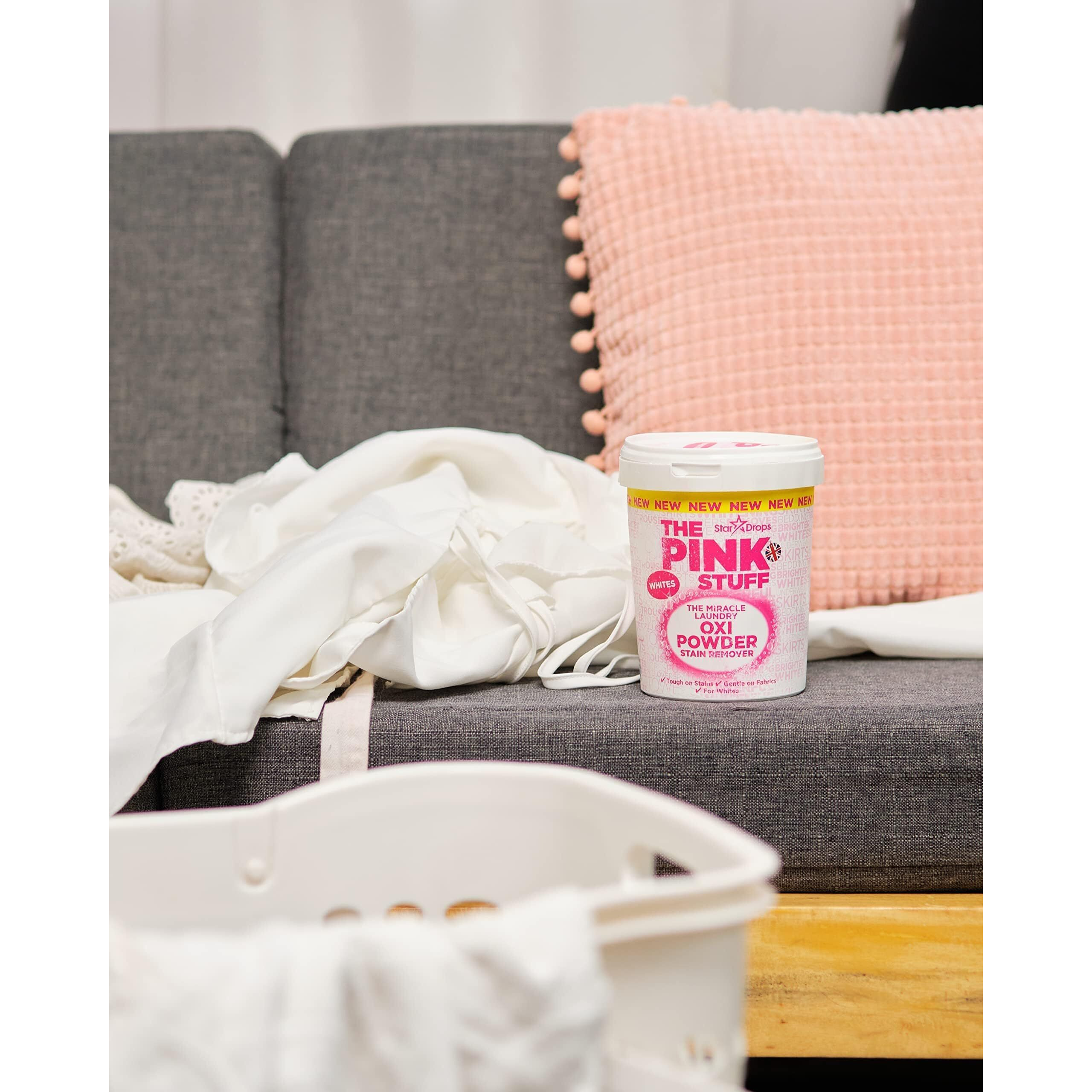 Stardrops - The Pink Stuff - The Miracle Laundry Oxi Powder Stain Remover Specifically Formulated For Whites, 1 Kg
