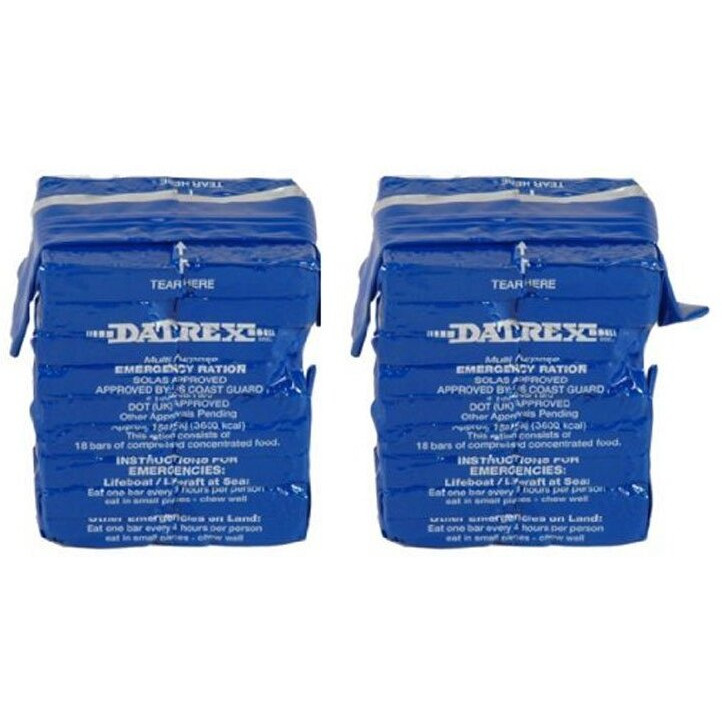 Datrex 3600 Calorie Emergency Food Bar For Survival Kits, Disaster Preparedness, Survival Gear, Survival Supplies, Schools Supplies, Disaster Kit (25.4 Oz. - Pack Of 2)