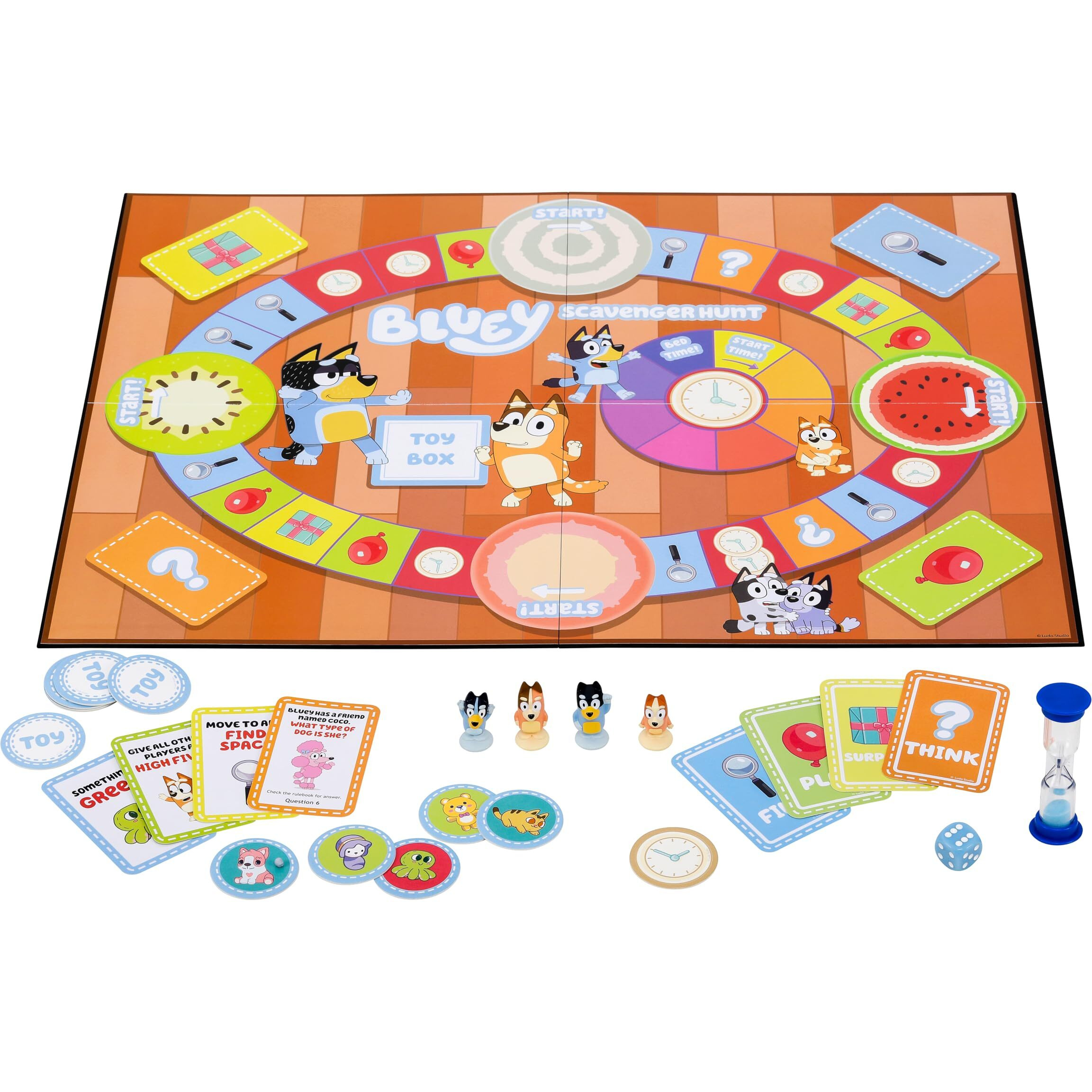 Bluey Scavenger Hunt Game. A Fun Board Game Full Of Fun Activities To Perform, Things To Find And Questions To Answer