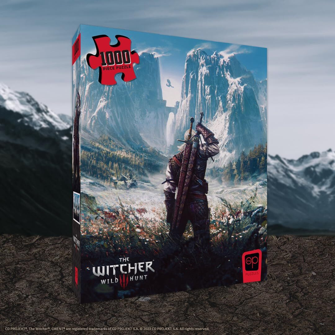 The Witcher Skellige 1,000 Piece Jigsaw Puzzle | Collectible Puzzle Featuring Geralt In The Skellige Isles From The Witcher Video Game | Officially Licensed Cd Projekt Red Merchandise
