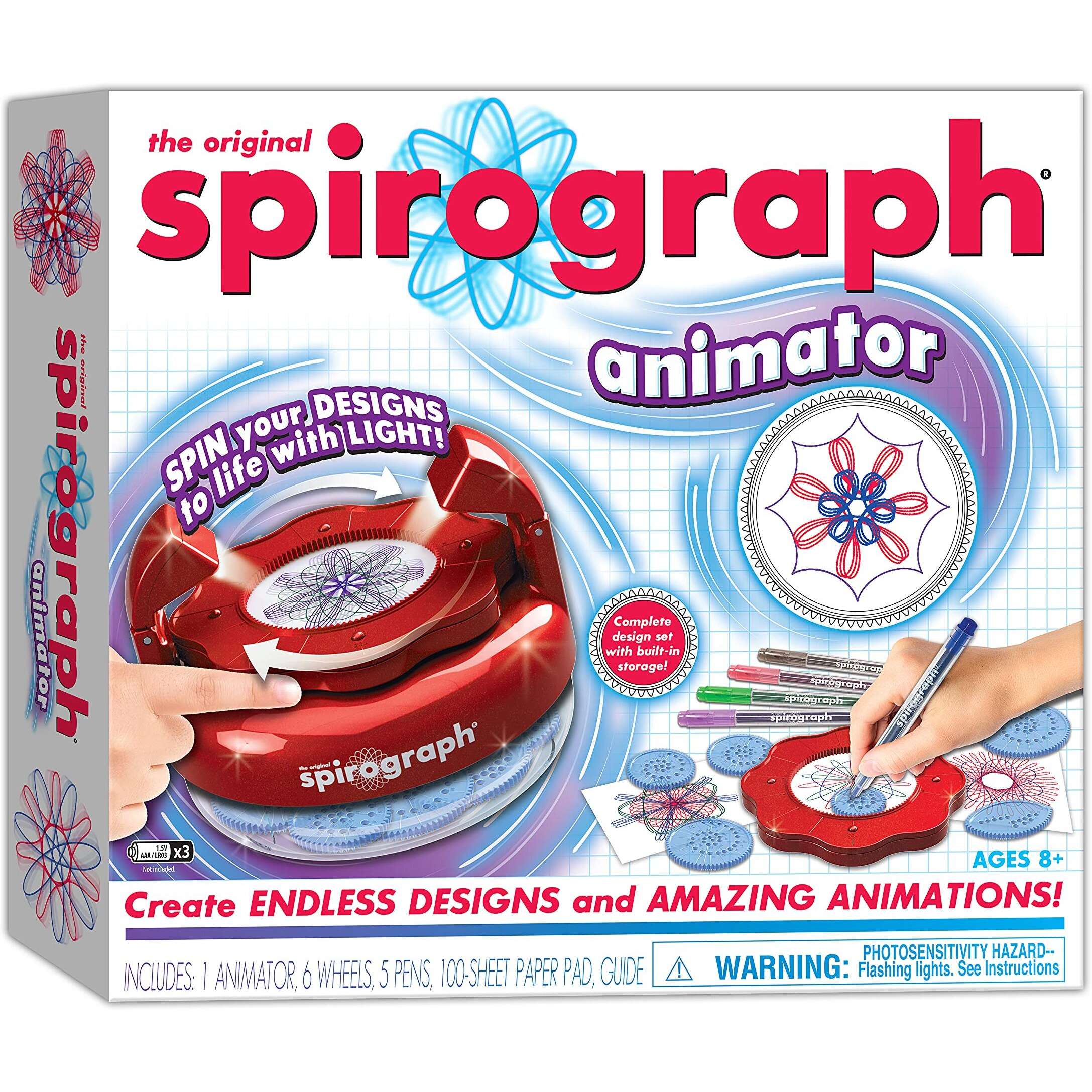 Spirograph - Animator - The Classic Craft And Activity To Make And Bring Countless Amazing Designs To Life - For Ages 8+