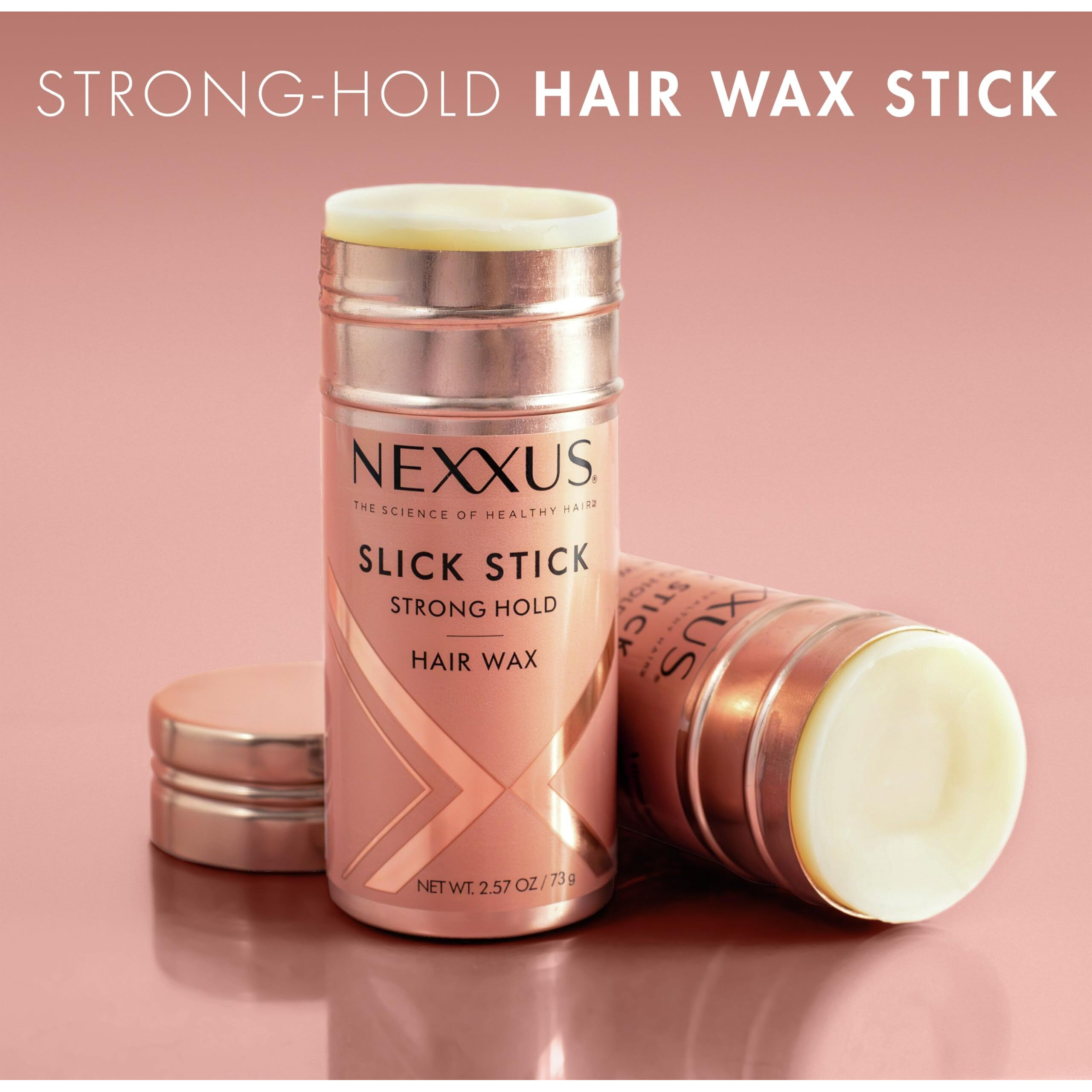 Nexxus Strong Hold Hair Wax Slick Stick For Simply Sleek Style, With Styleprotect Technology 2.33 Oz