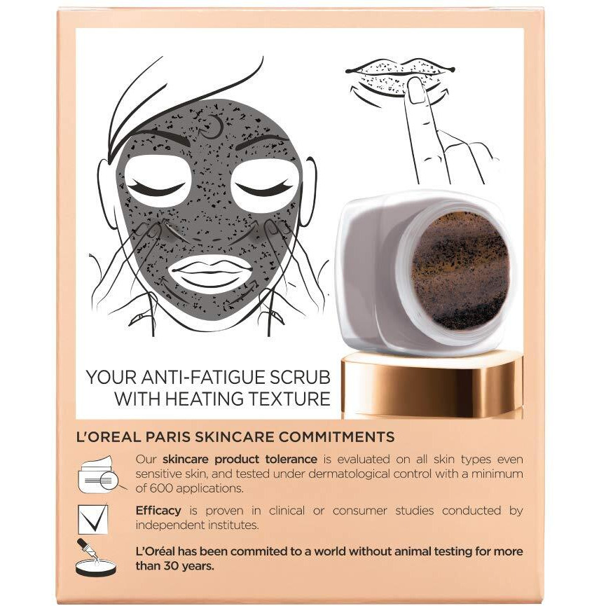 L'Oreal Paris Skin Care Pure Sugar Face Scrub With Kona Coffee To Instantly Resurface & Energize For Soft Glowing Skin, 1.7 Ounce