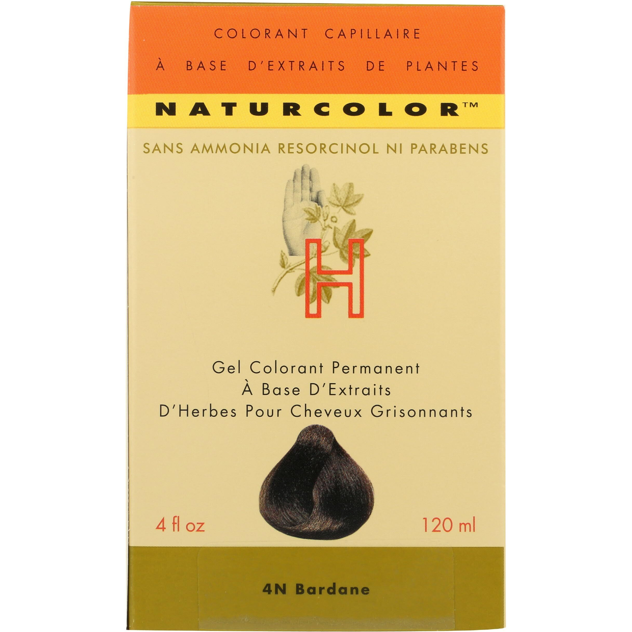 Naturcolor Haircolor Hair Dye - Burdock, 4 Fl Oz (4N)