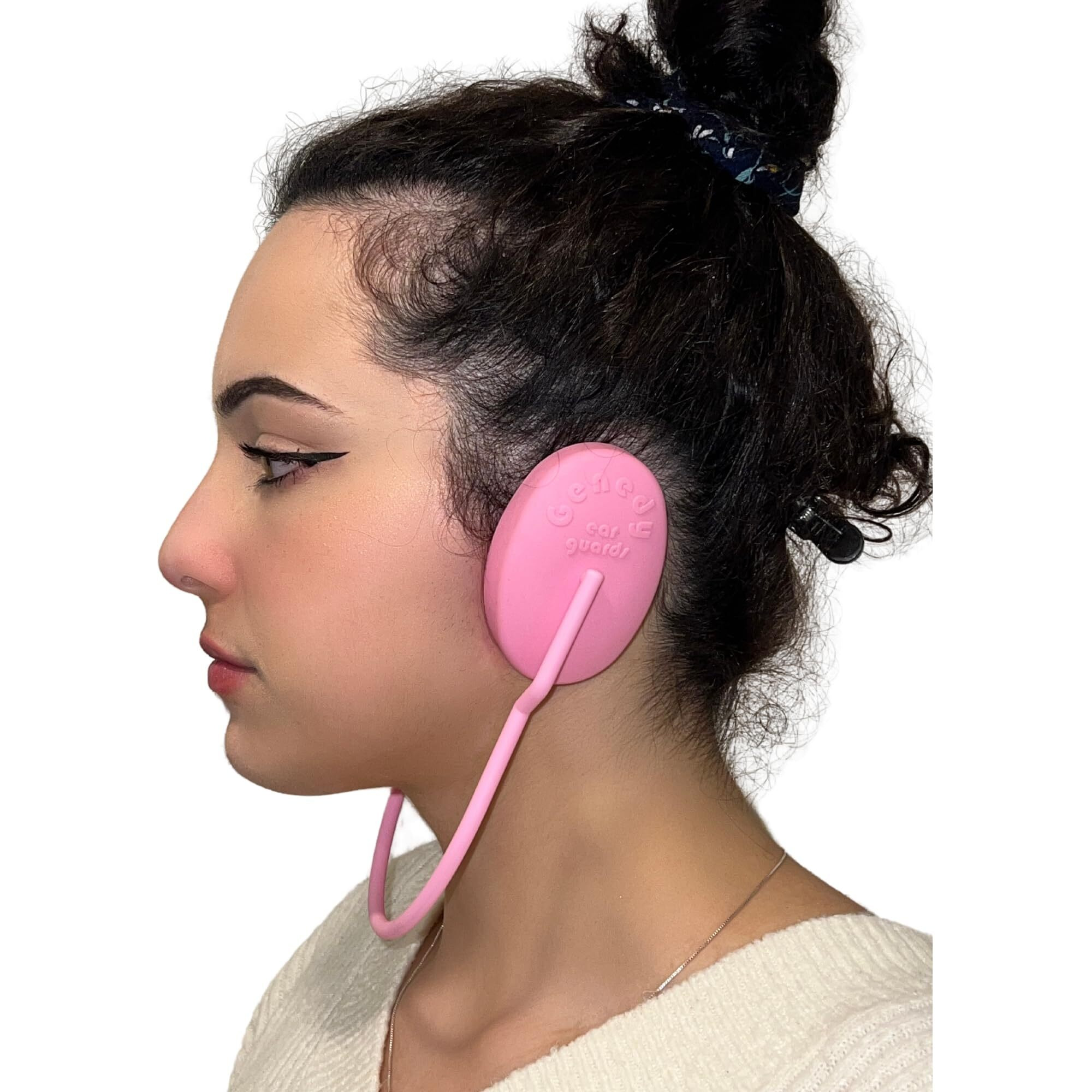 Genedy Ear Covers For Shower, Heat And Hair Dye Protection - Pink - Waterproof Ear Covers For Washing Hair - Reusable Silicone Ear Caps For Hair Dye - Ear Protectors From Heat Styling And Dryer