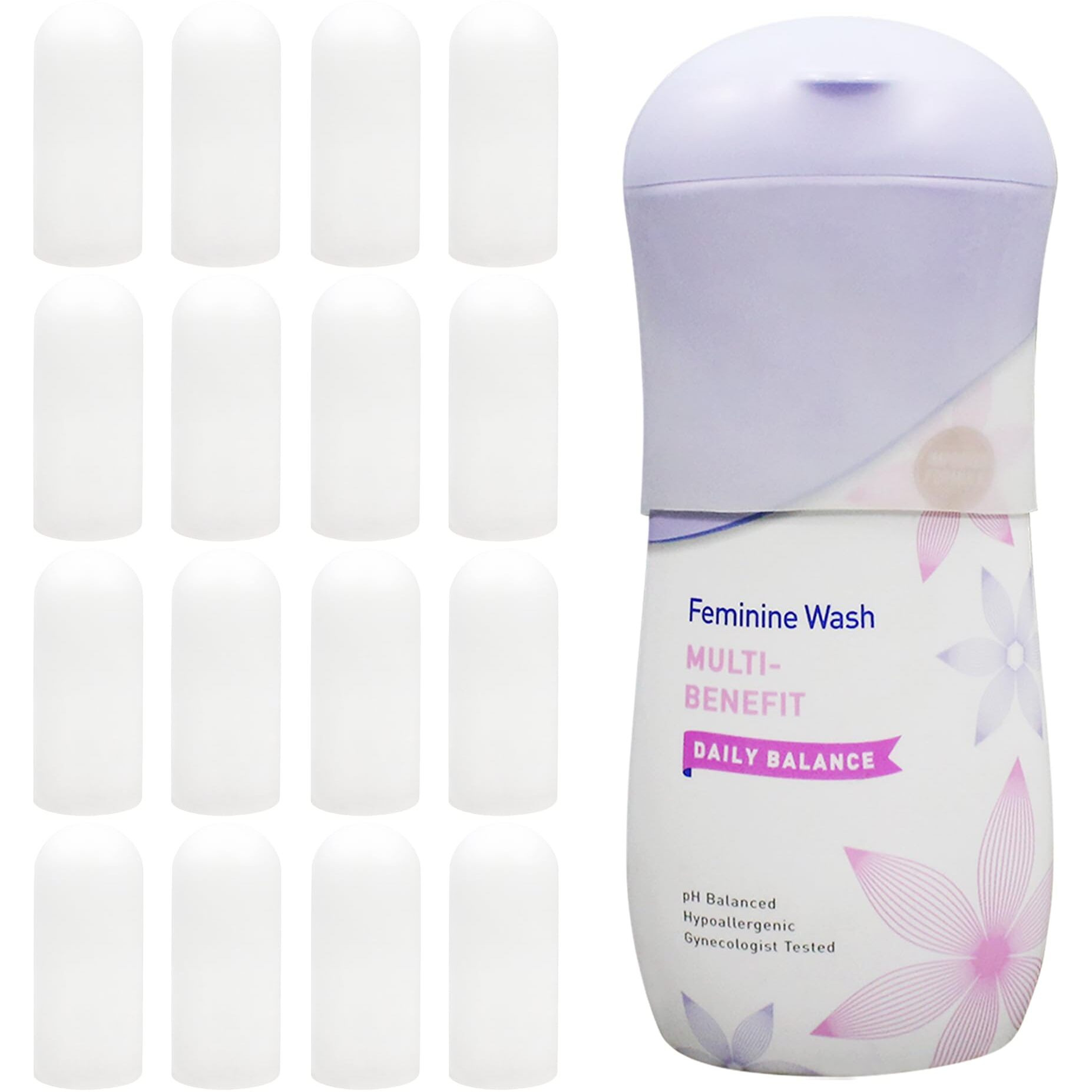 16 Pack Elastic Sleeves For Leak Proofing Travel, Silicone Bottle Covers For Travel, Luggage Travel Accessories For Women, Travel Size Toiletries Men, Leak Proof Sleeves For Travel Container, White