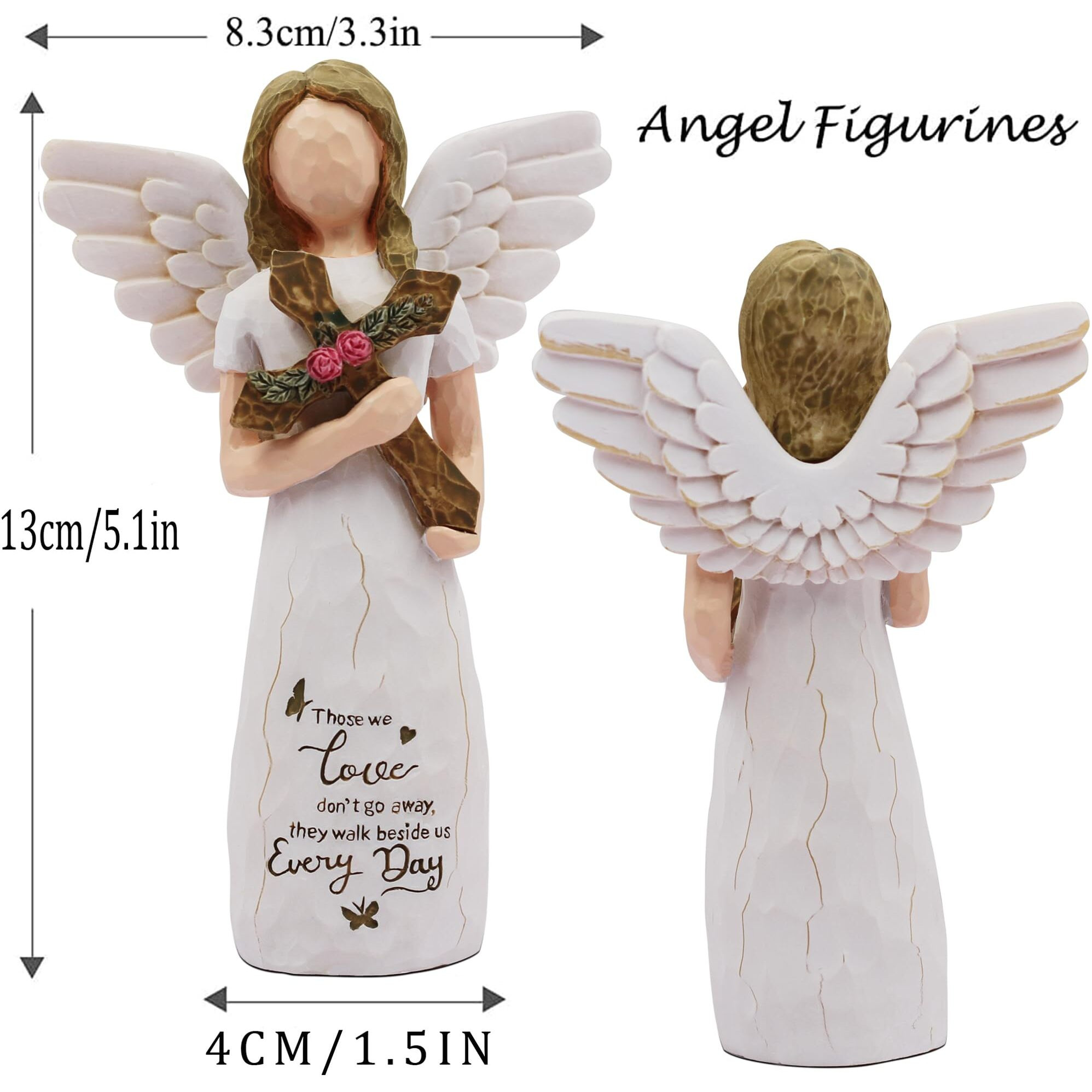 Aukest Sympathy Gifts For Loss Of Loved One - Bereavement Gifts, Sympathy Gift, Remembrance Gifts, Angel Statue, Memorial Gifts, Grief Gifts, Angel Figurines