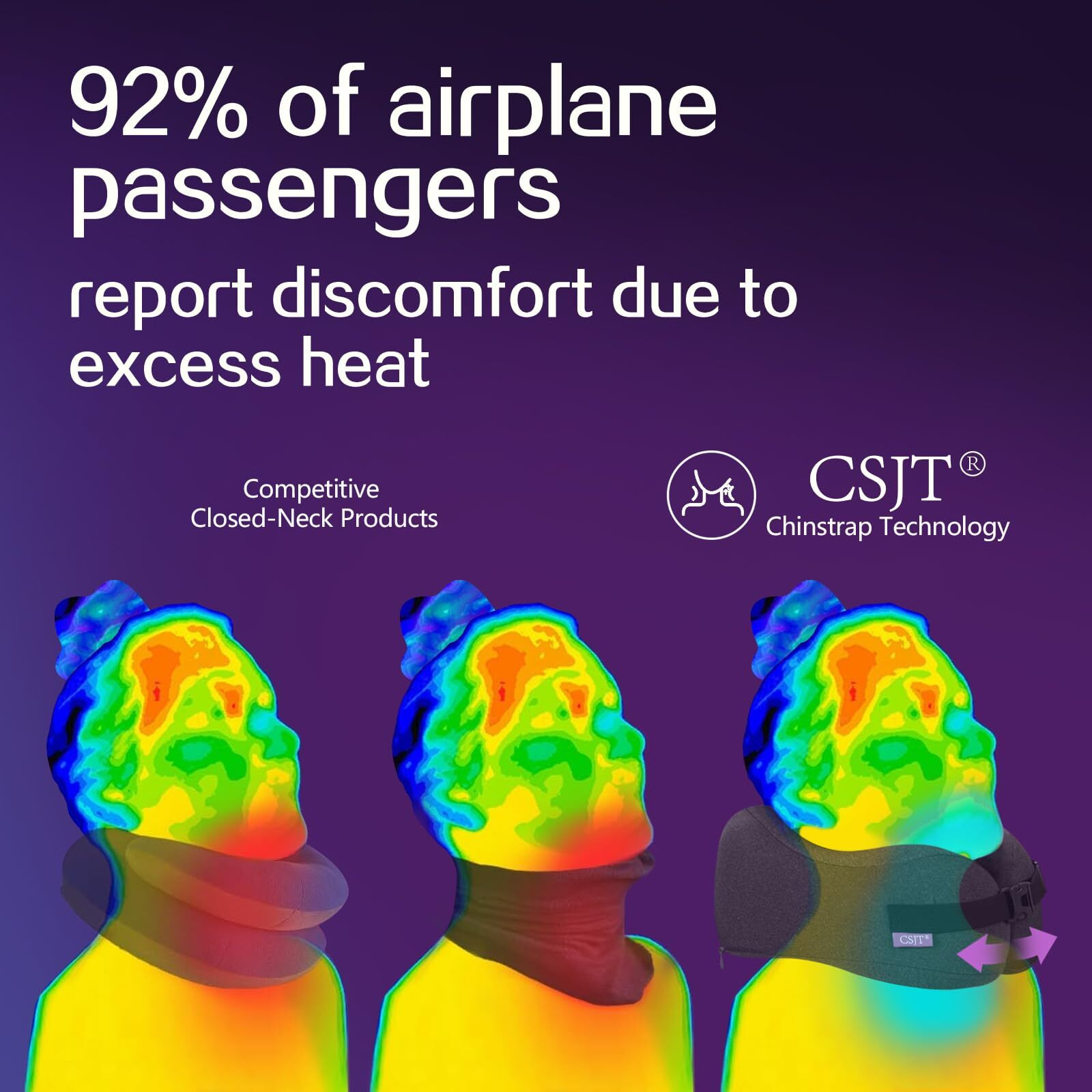 Csjt Travel Pillow Vac Compressed Memory Foam Neck Pillow Airplane,Comfortable,Neck Support,Machine Washable,Airplanes Travel Essentials Accessories For Office,Flight,Cars Breaks Sleeping(Black)