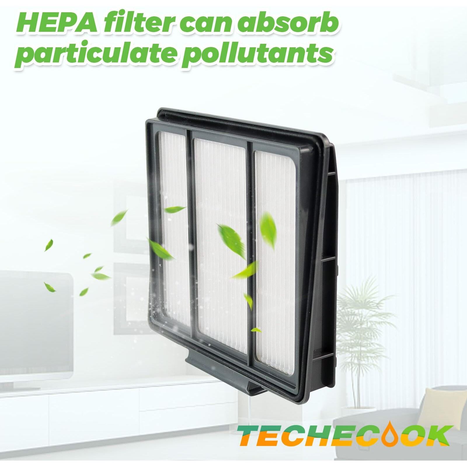 6Pack Rvffk950 Filter For Shark Robot Vacuum Filter Replacement By Techecook - Fit For Shark Ion Robot R85 Rv850,Rv700_N, Rv720_N, Rv851Wv And Iq Robot R101Ae, Av970, Av1002Ae, Av1010Ae Ur1005Ae